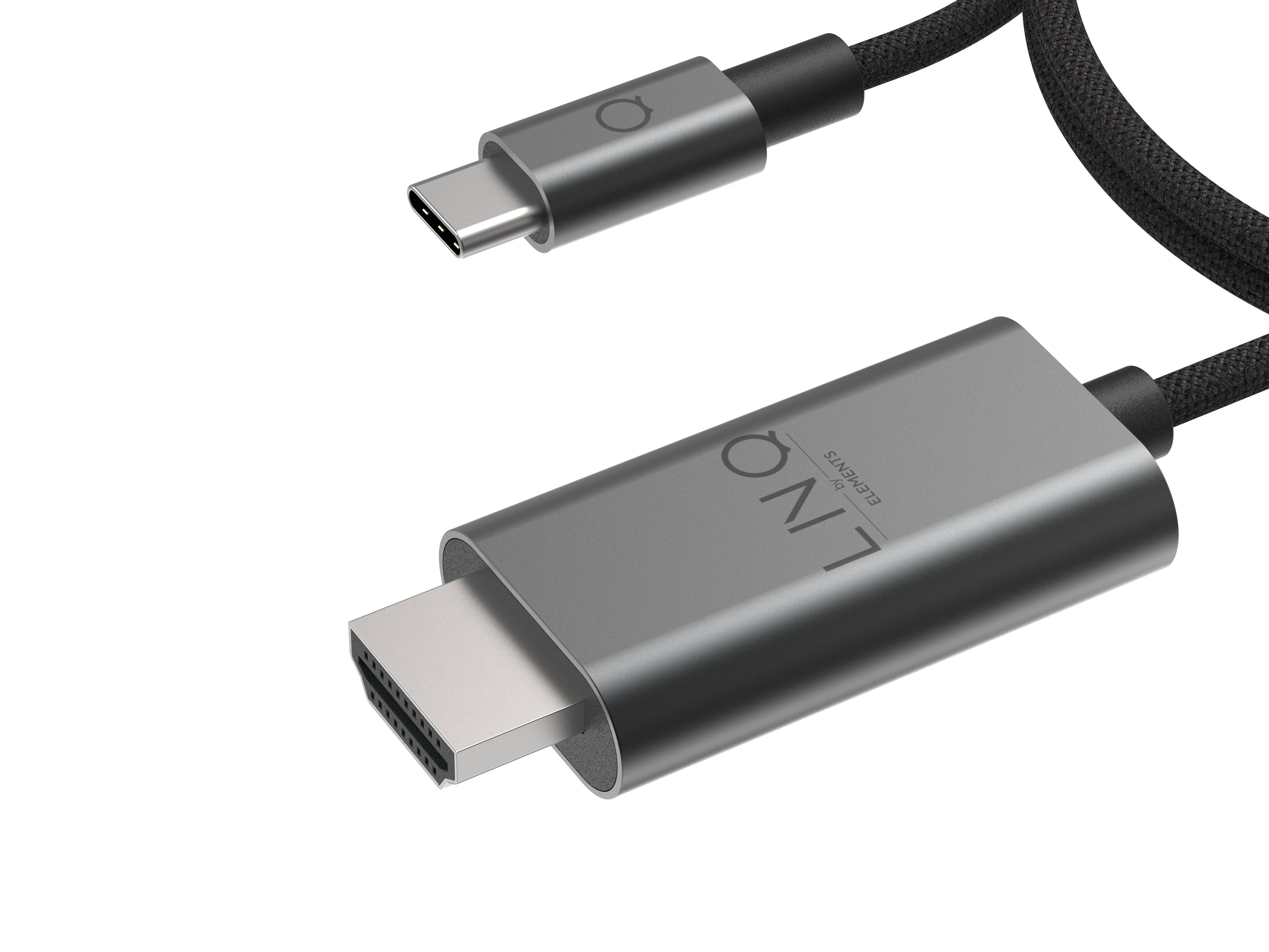 Rca Informatique - image du produit : USB-C TO HDMI 8K/60HZ 2M CABLE LINQ - BLACK