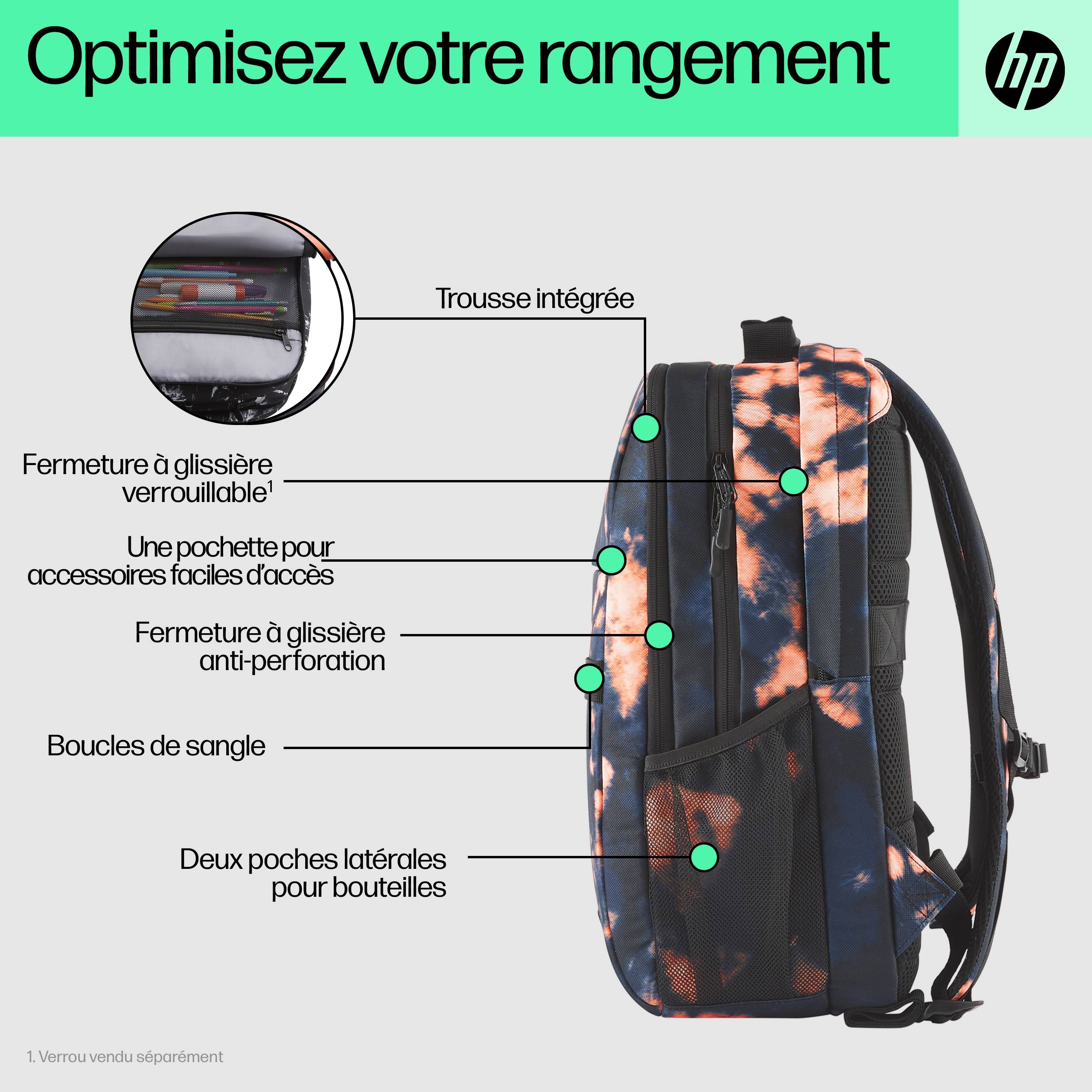 Rca Informatique - image du produit : HP CAMPUS XL TIE DYE BACKPACK