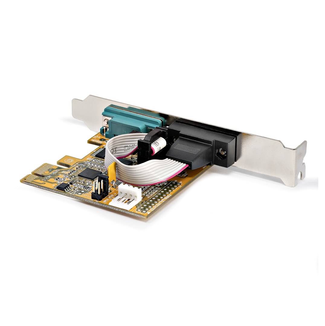 Rca Informatique - image du produit : PCIE DUAL SERIAL PORT CARD - 16C1050 UART 5V/12V STATUS LIGHT