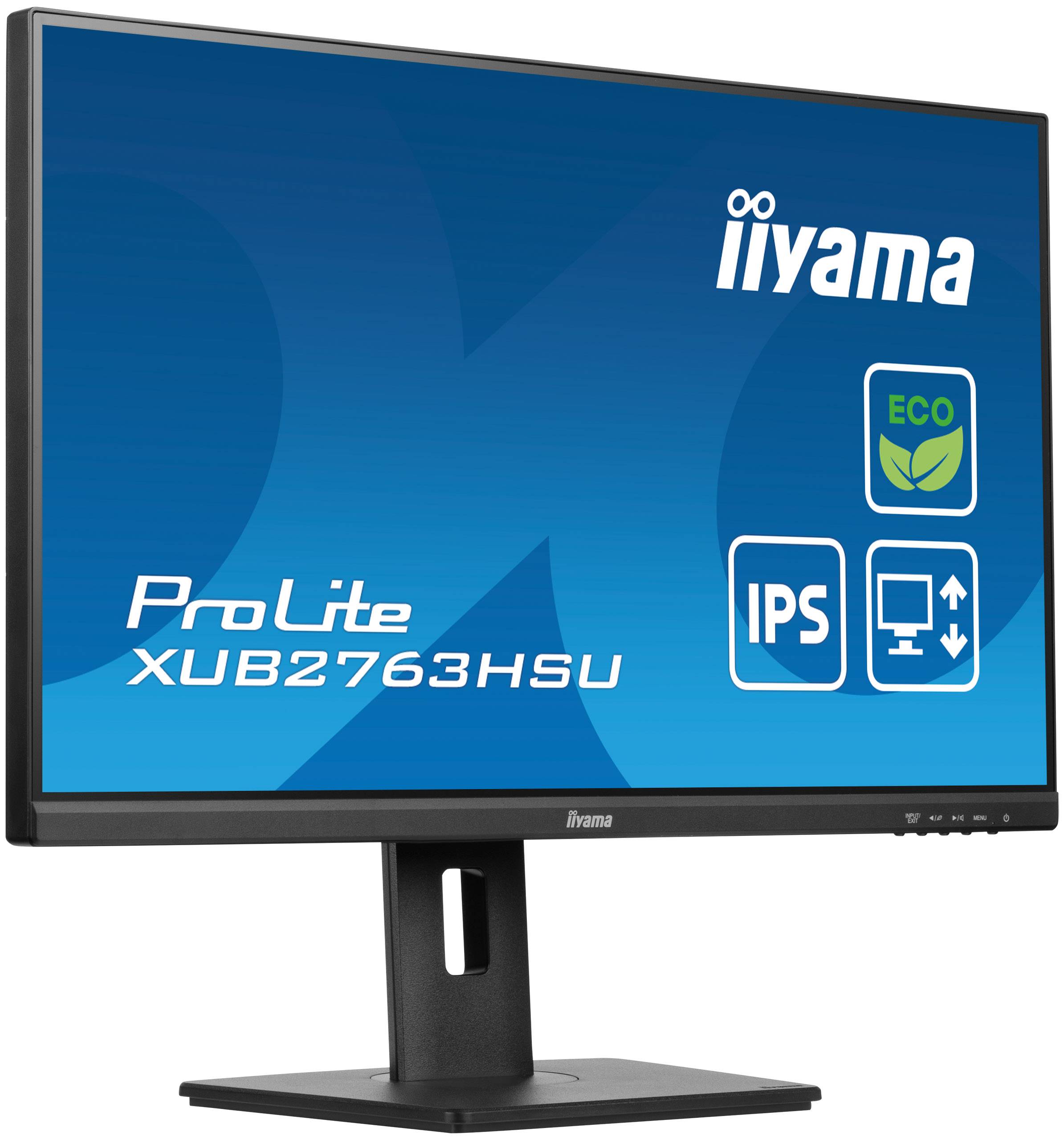 Rca Informatique - image du produit : XUB2763HSU-B1 27IN IPS FHD 250CD/3MS/HDMI/DP/2USB/HAS