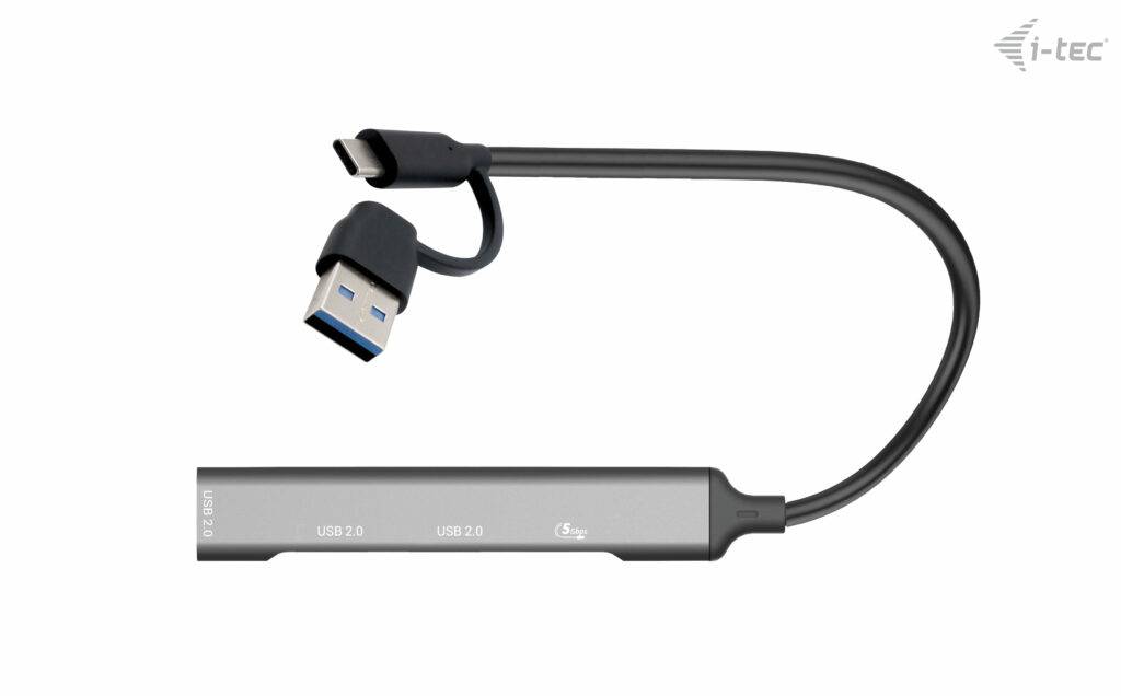 Rca Informatique - image du produit : I-TEC USB-A/USB-C 4 PORT HUB 1X USB-C 3.1+3X USB 2.0