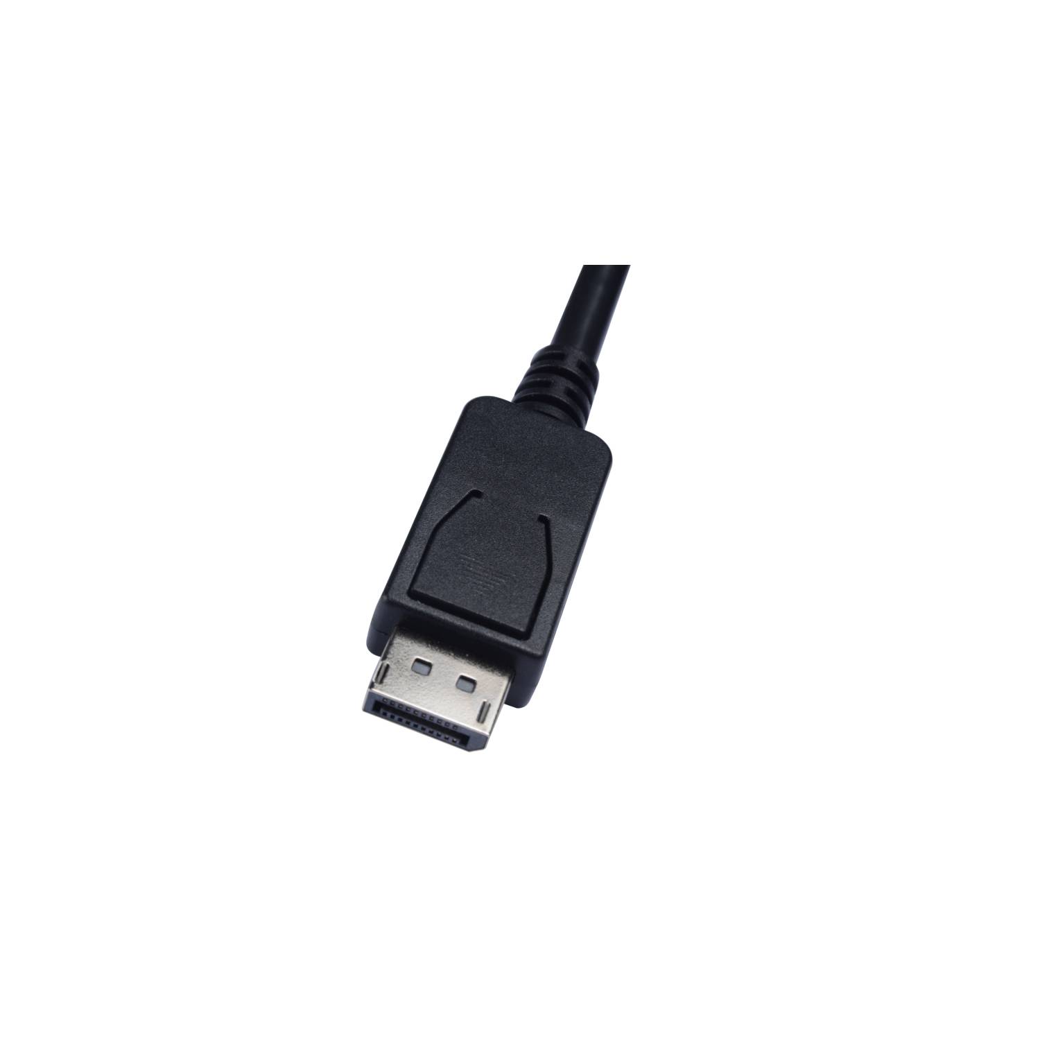 Rca Informatique - image du produit : DP TO HDMI CABLE 3M 10FT BLACK DP TO HDMI CABLE 21.6GBPS 4K UHD