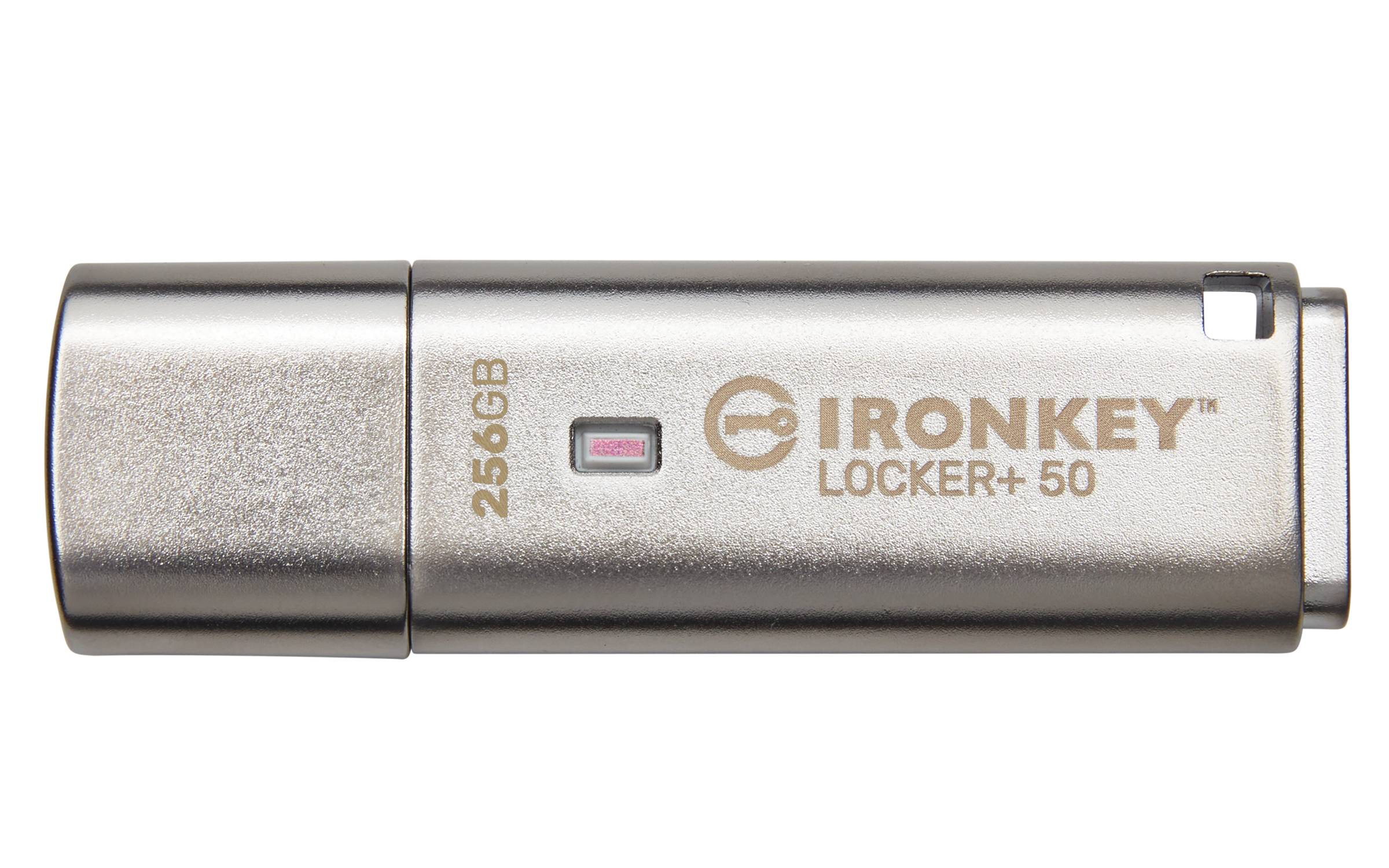 Rca Informatique - Image du produit : 256GB USB 3.2 IRONKEY LOCKER+50 AES USB W/256BIT ENCRYPTION