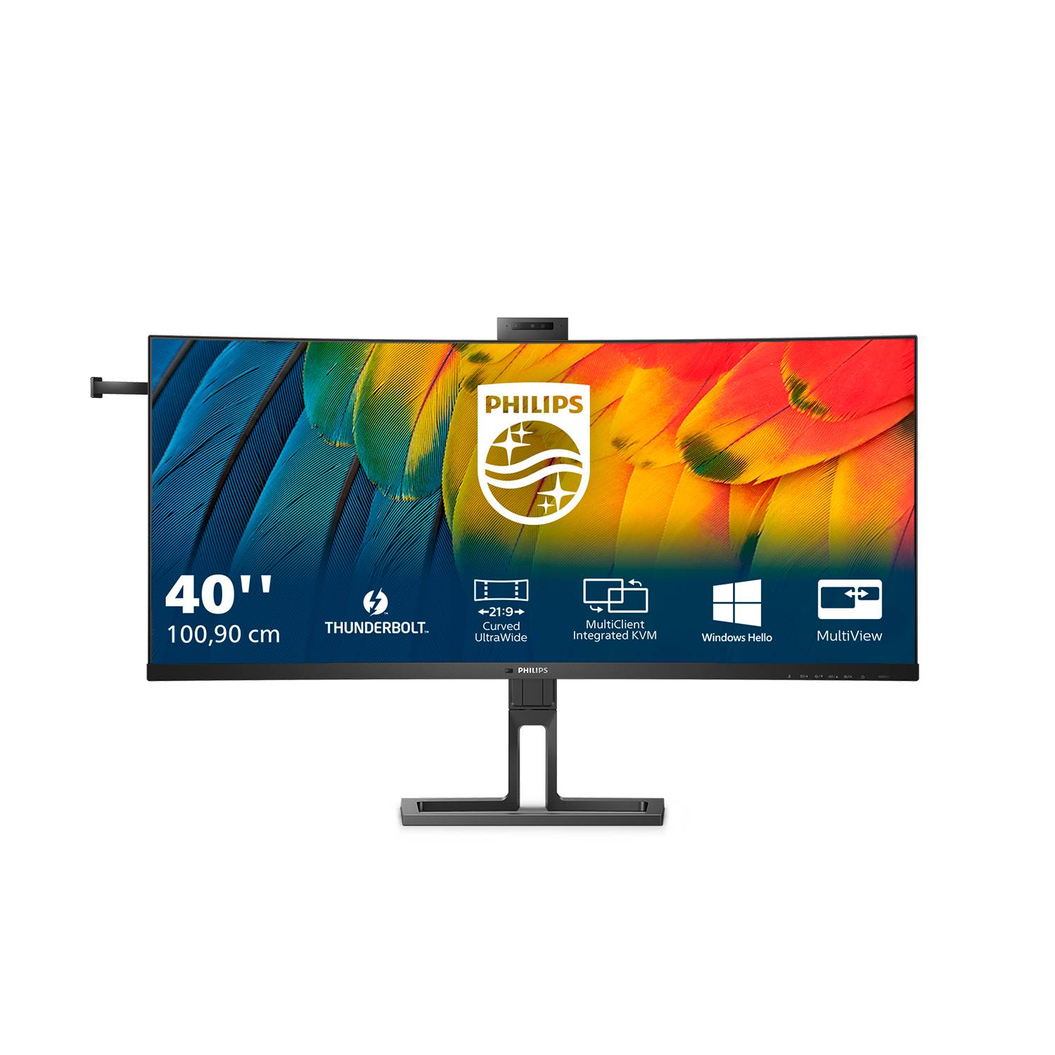 Rca Informatique - image du produit : 40B1U6903CH/00 40IN CURV IPS 5K 450CD/2HDMI/DP/4USB/USB-C/HAS