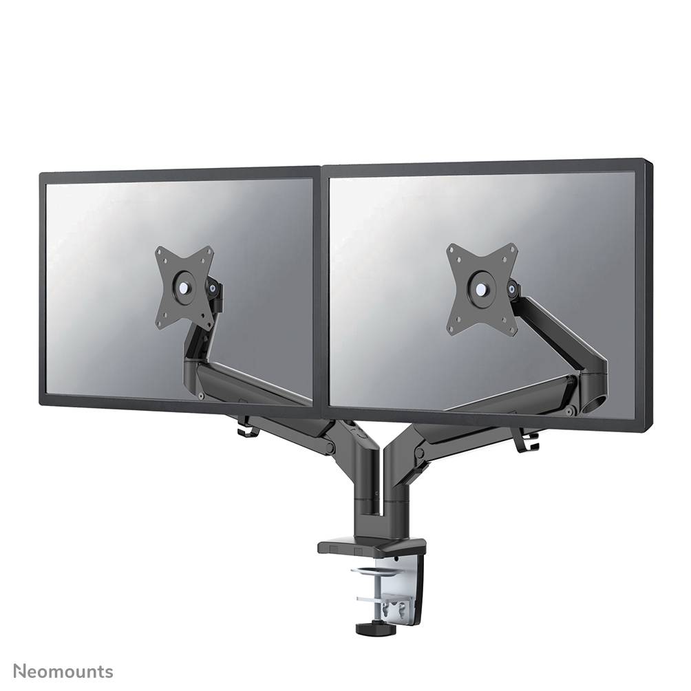 Rca Informatique - image du produit : NEWSTAR DESK MOUNT ULTRA FLAT (CLAMP/GROMMET) BLACK 17-27IN