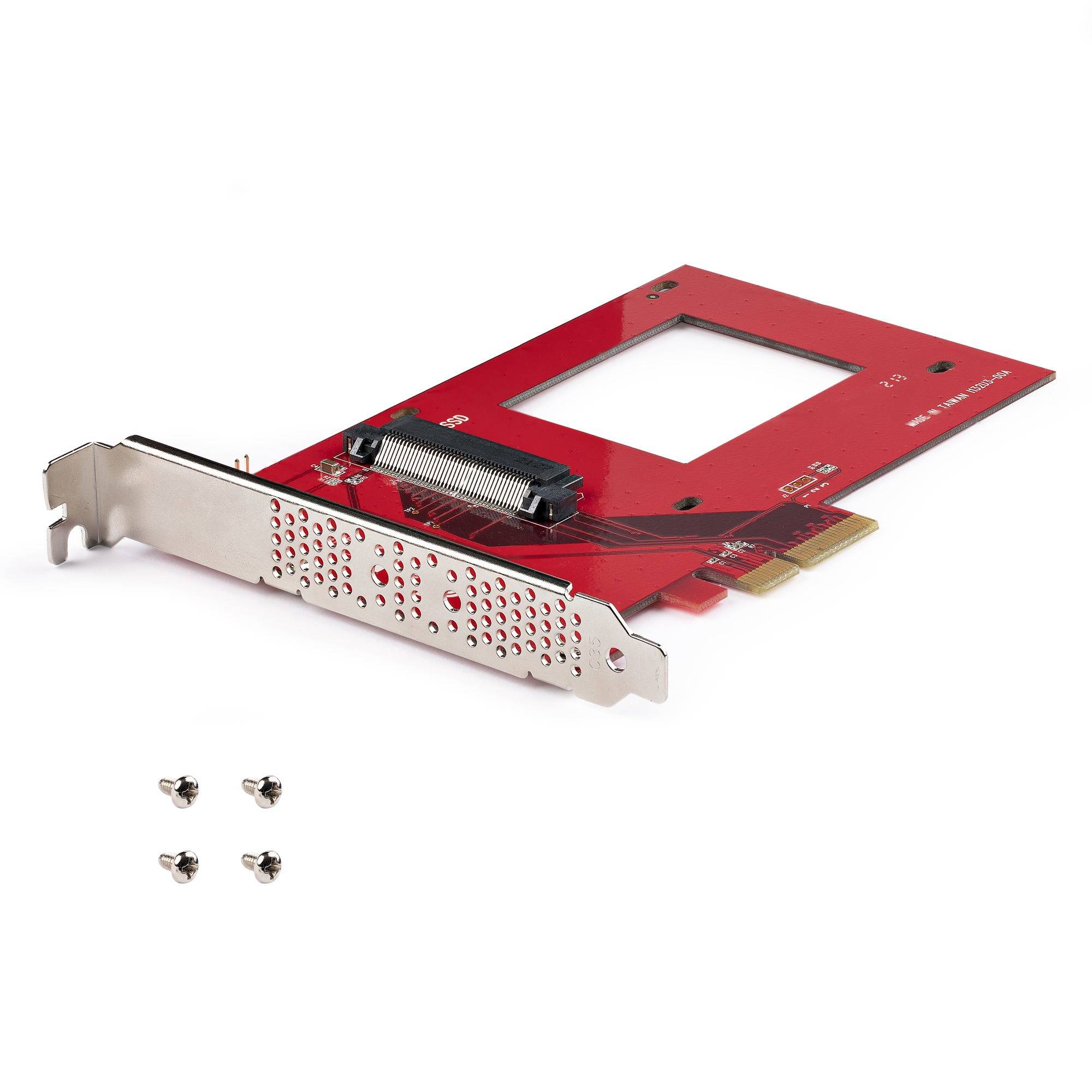 Rca Informatique - image du produit : U.3 TO PCIE ADAPTER CARD - PCI EXPRESS 4.0 U.3 NVME SSDS