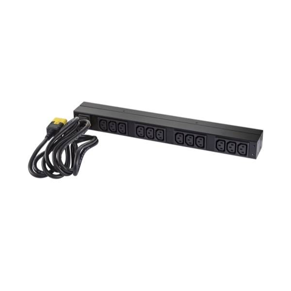 Rca Informatique - image du produit : RACK PDU BASIC 1U 16A 208/230V (12) C13