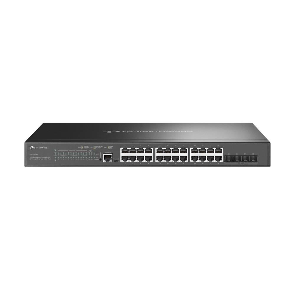 Rca Informatique - Image du produit : 24-PORT GIGABIT POE+ L2+ SWITCH 4X 10GE SFP+