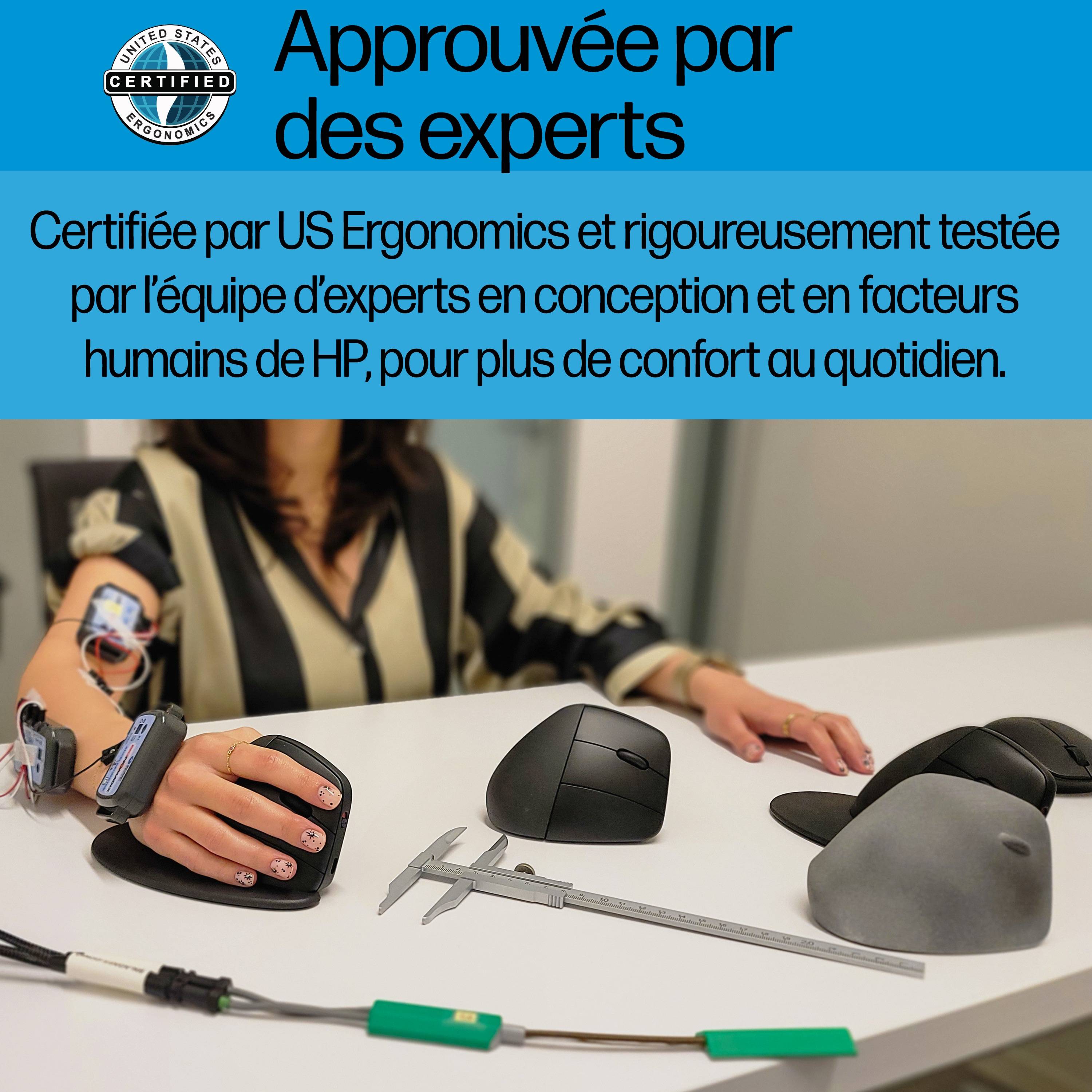 Rca Informatique - image du produit : HP 925 ERGO VRTCL WIRELESS MOUSE