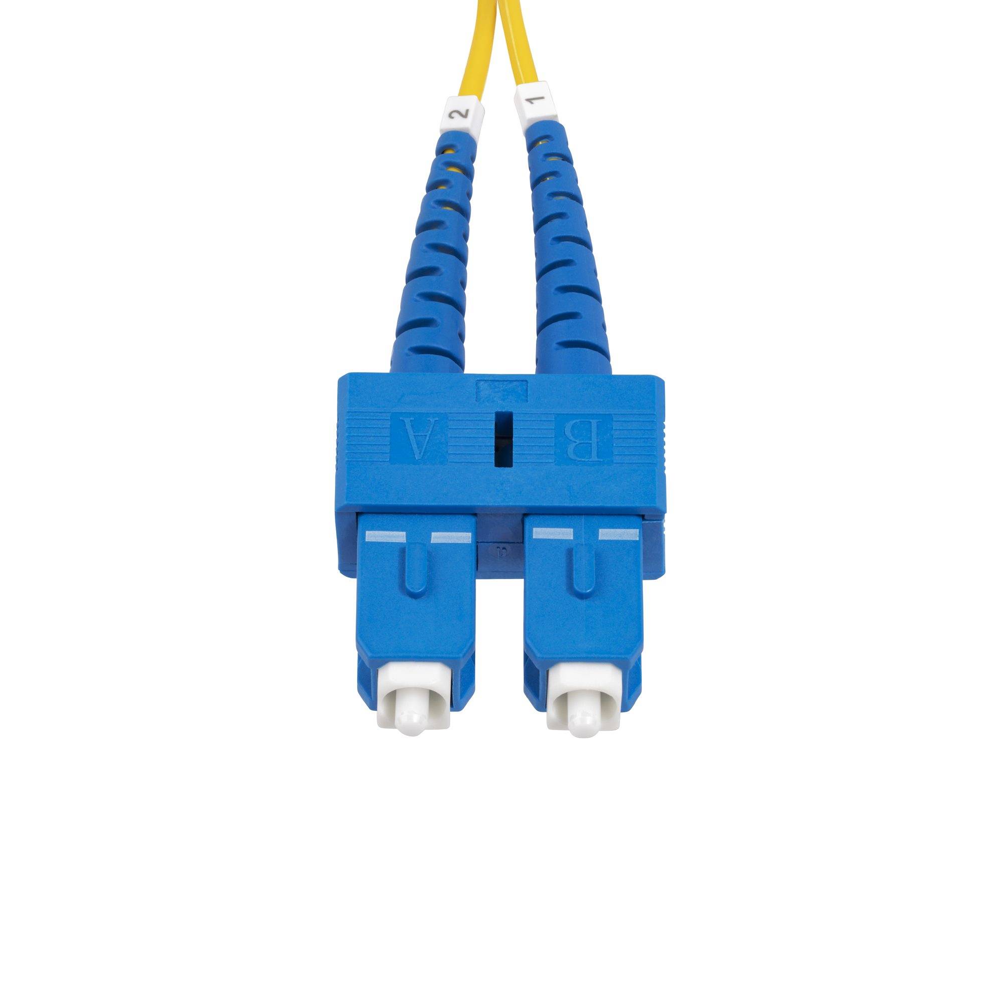 Rca Informatique - image du produit : SC/SC SINGLE MODE FIBER CABLE OS2/UPC/DUPLEX/LSZH