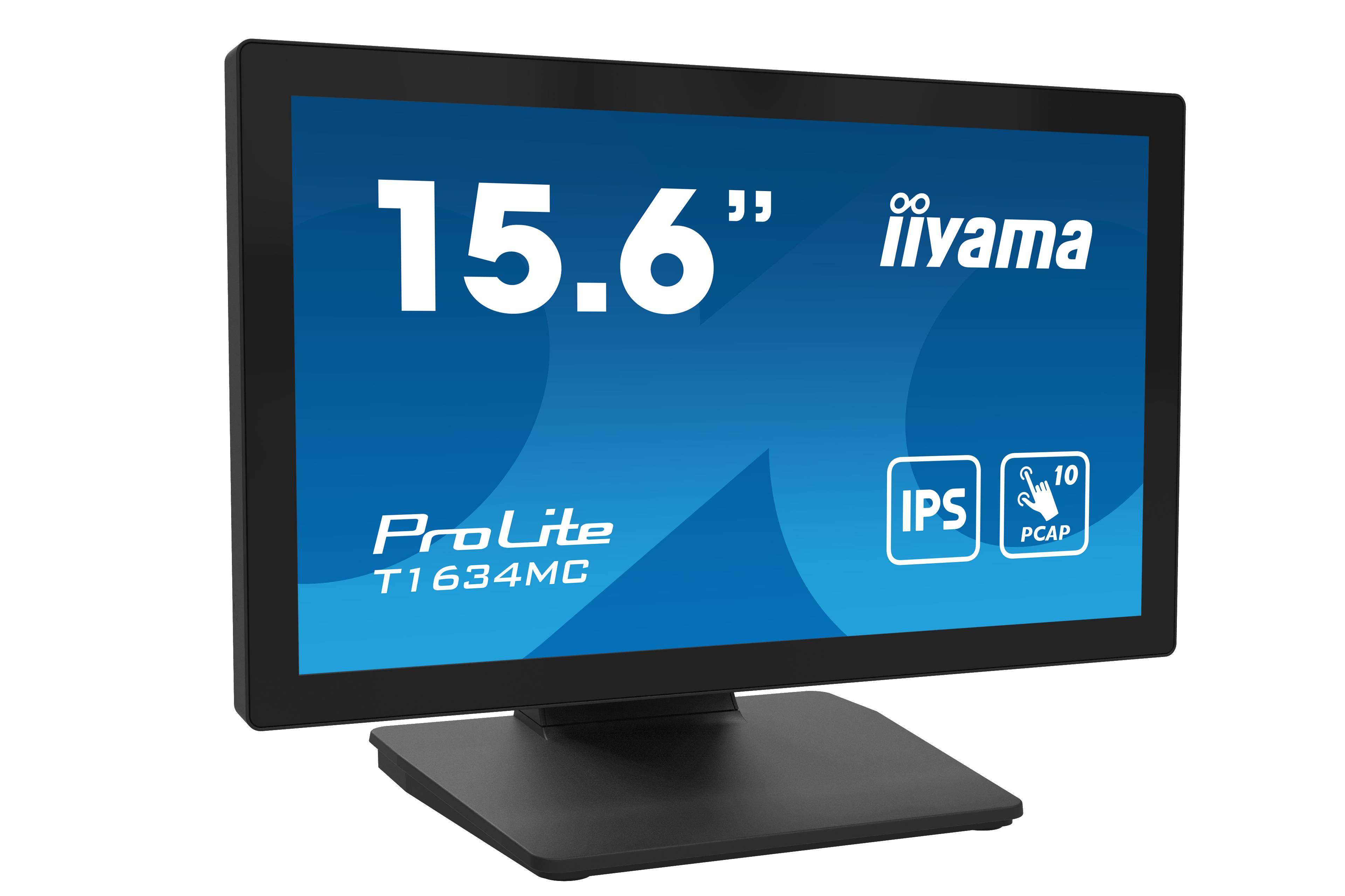 Rca Informatique - image du produit : T1634MC-B1S 15.6IN IPS FHD PCAP 450CD/HDMI/DP/VGA