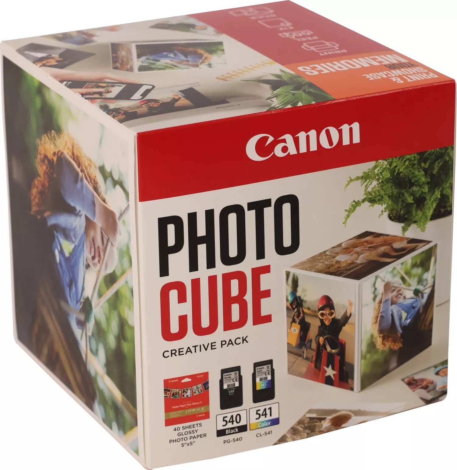 Rca Informatique - image du produit : PG-540/CL-541 PHOTO CUBE CREATIVE PACK WHITE ORANGE (5X5