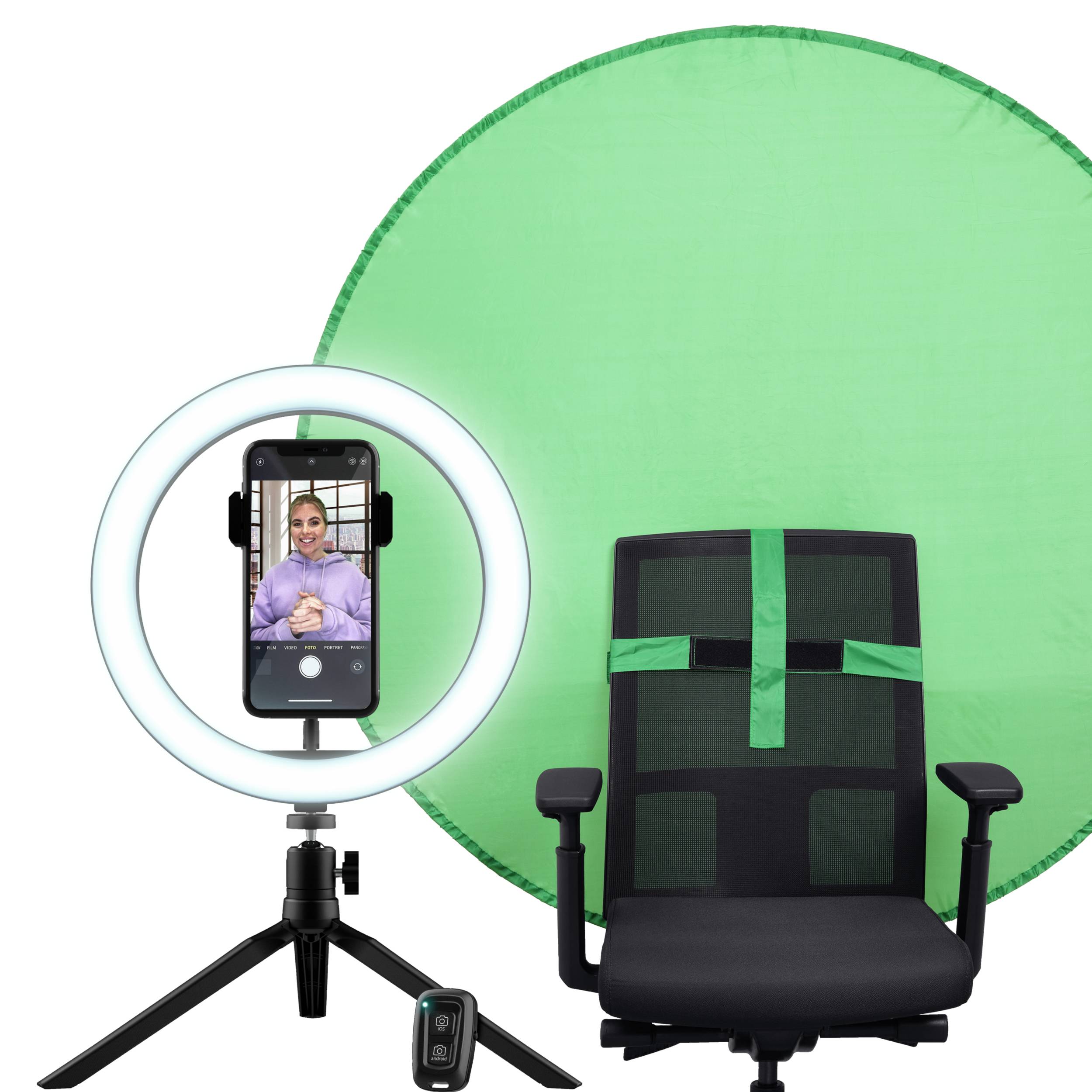 Rca Informatique - image du produit : MAKU VLOGGING KIT WITH LIGHT RING