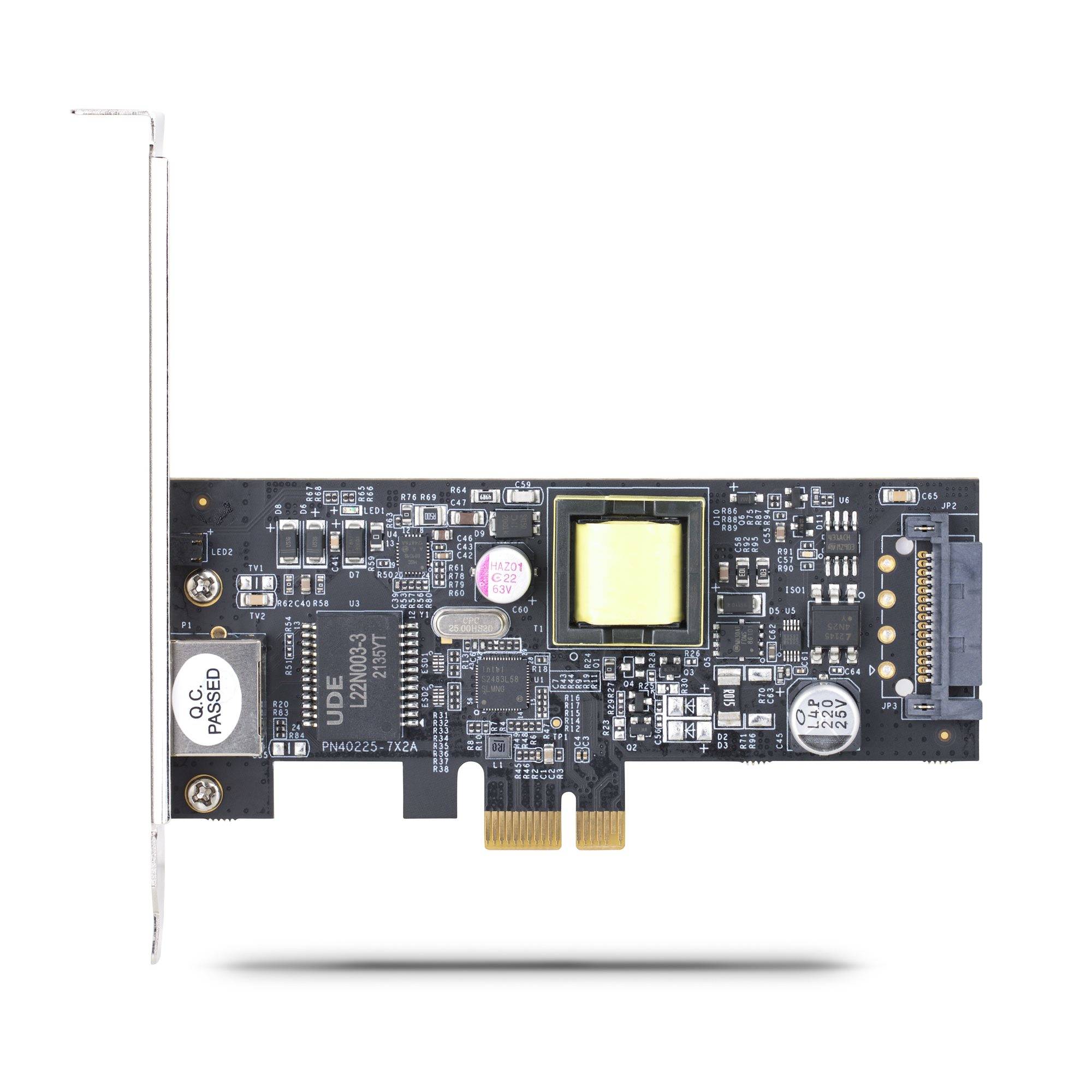 Rca Informatique - image du produit : 1-PORT 2.5GBPS NETWORK CARD PCIE 802.3AF/AT POE+ ETHERNET NI