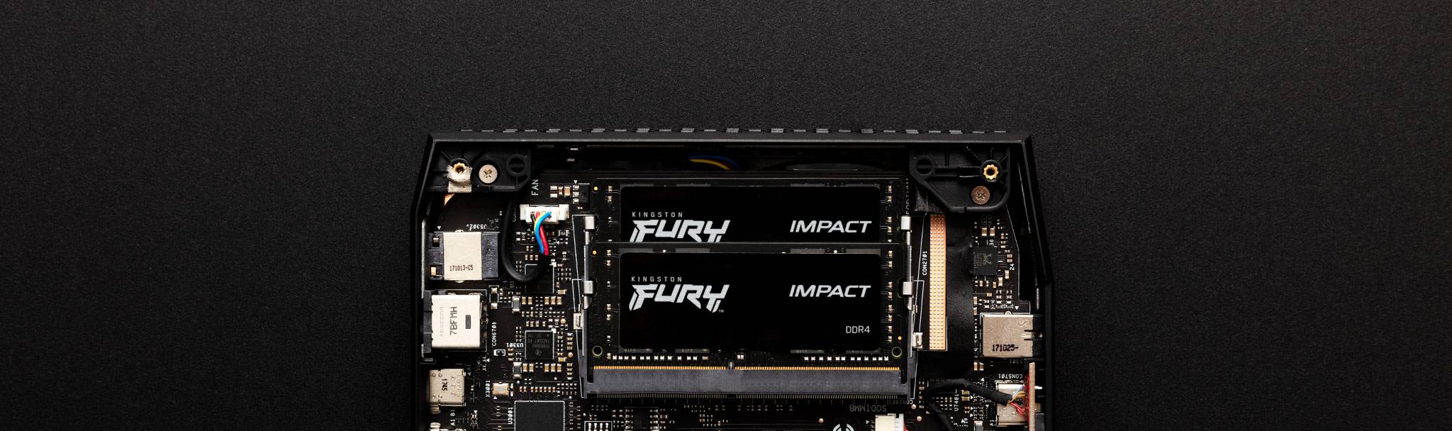 Rca Informatique - image du produit : 32GB DDR4-2666MHZ CL15 SODIMM (KIT OF 2) 1GX8 FURY IMPACT