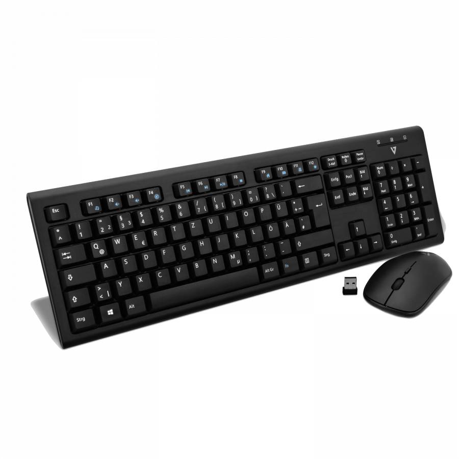 Rca Informatique - image du produit : WIRELESS KEYB MOUSE DESKTOP DE GERMAN LAYOUT