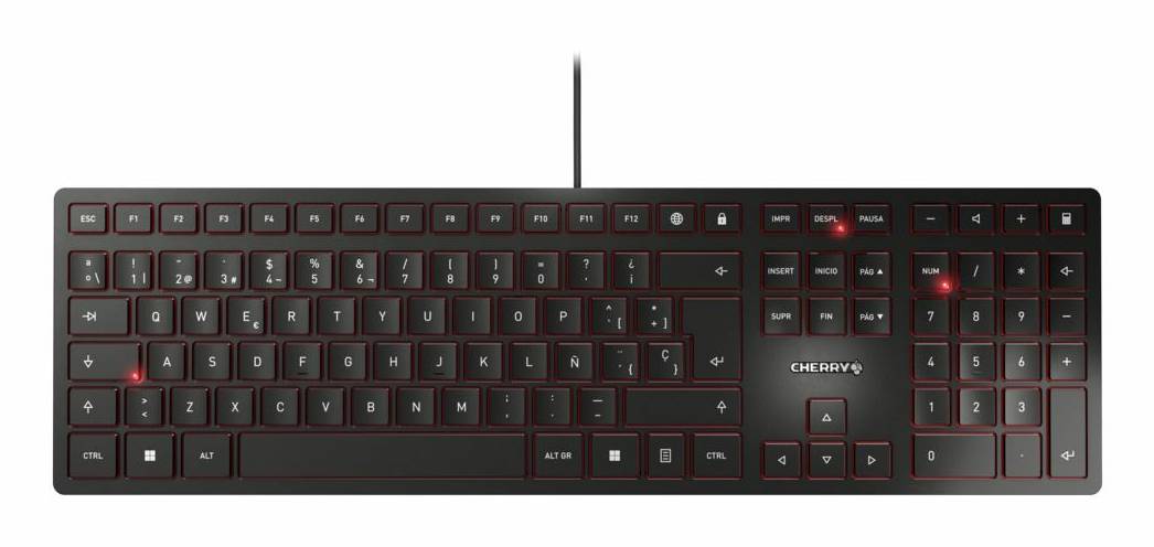 Rca Informatique - Image du produit : CHERRY KC 6000 SLIM 440X130X15MM USB