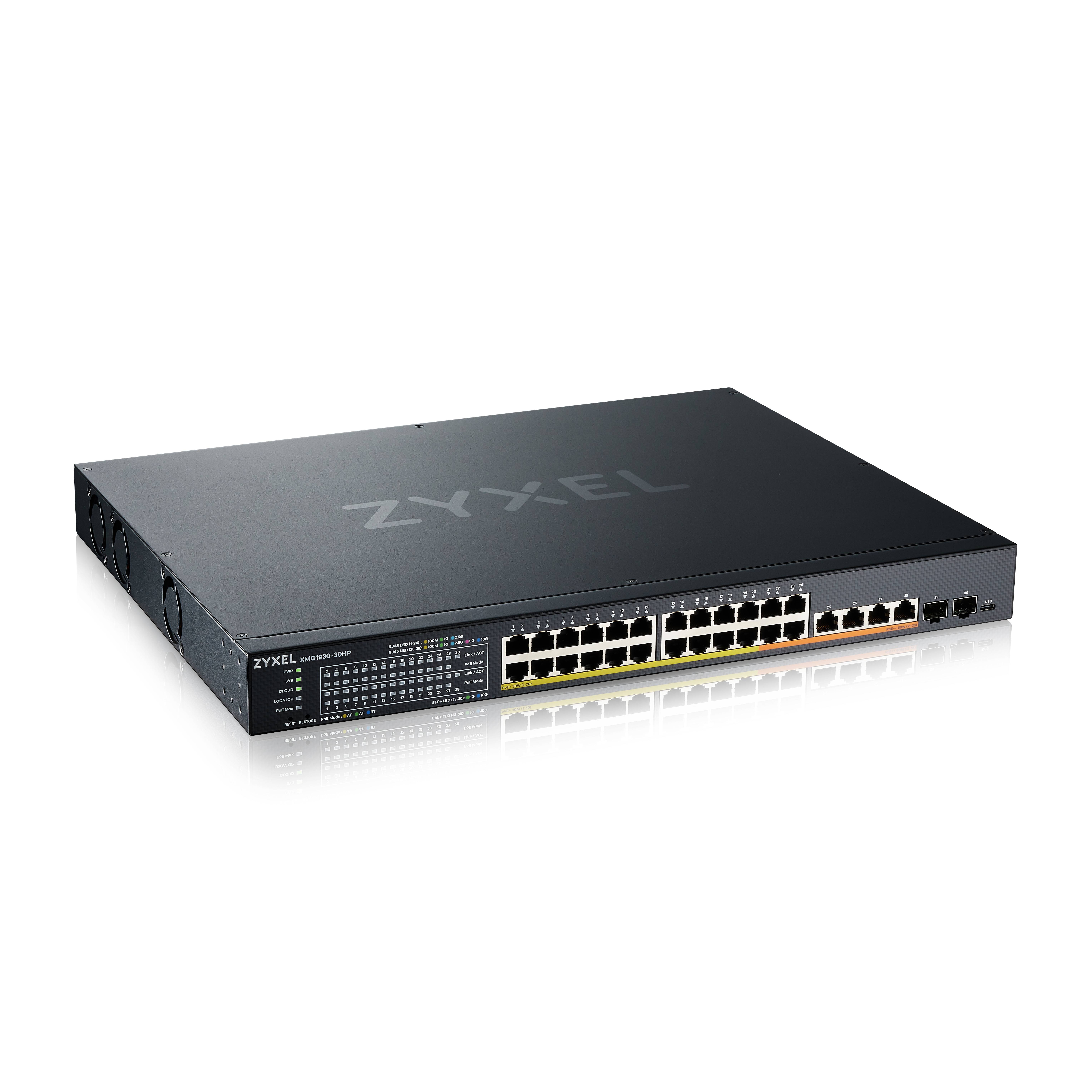 Rca Informatique - image du produit : 24-P POE SMART MANAGED SWITCH 2.5G L2 700W 22X1G 4X10G 2XSFP+