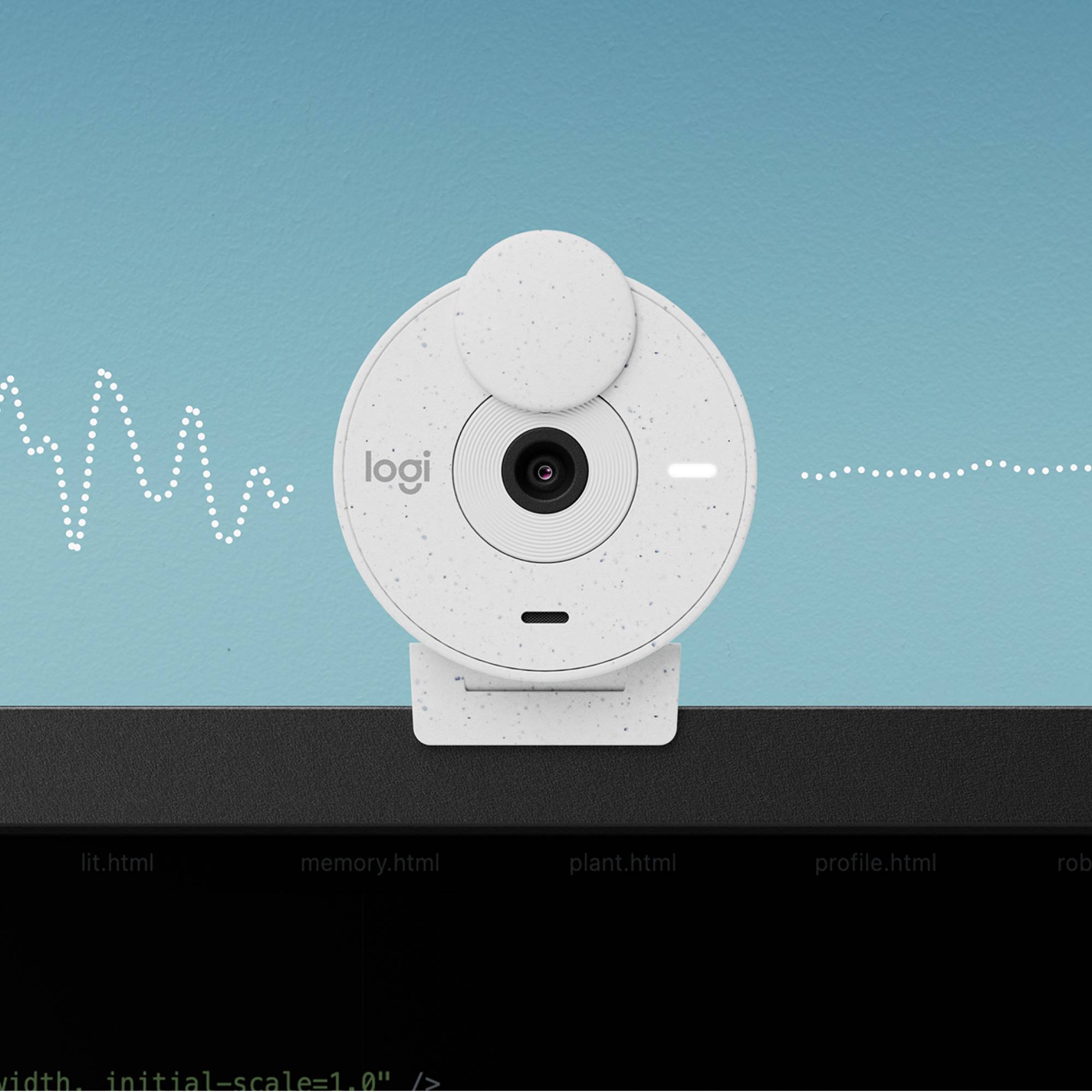 Rca Informatique - image du produit : BRIO 300 FULL HD WEBCAM -OFF-WHITE-EMEA28-935