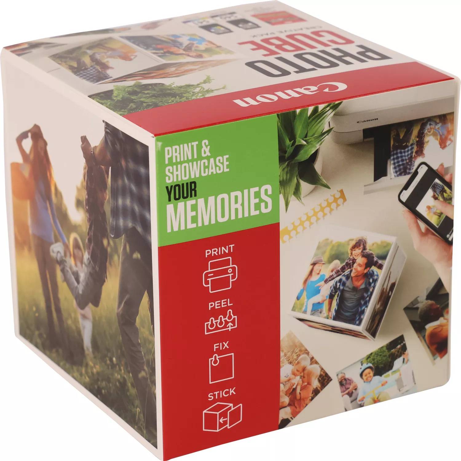 Rca Informatique - image du produit : PG-540/CL-541 PHOTO CUBE CREATIVE PACK WHITE GREEN (5X5 P