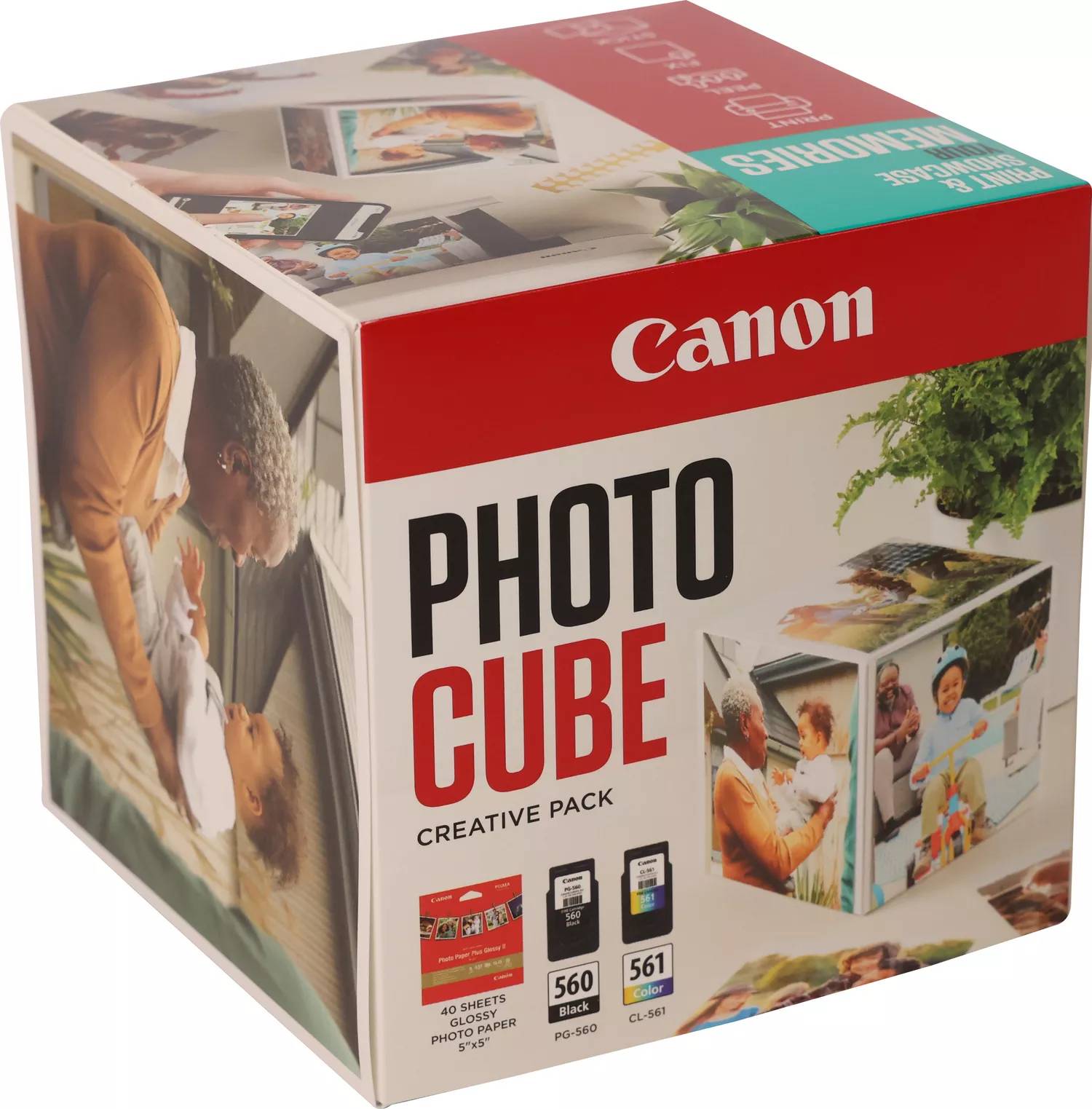 Rca Informatique - image du produit : PG-560/CL-561 PHOTO CUBE CREATIVE PACK WHITE BLUE (5X5 PH