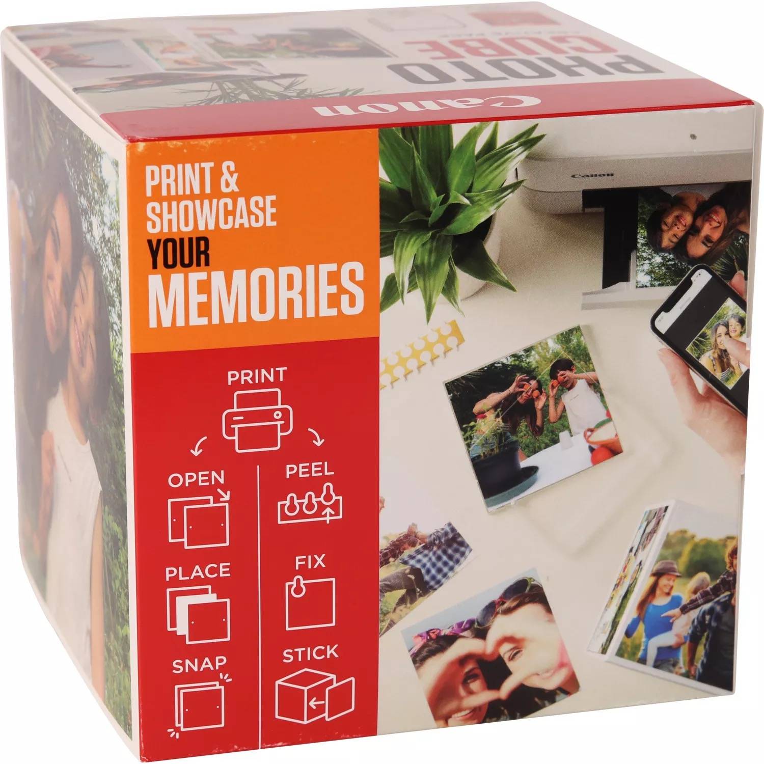 Rca Informatique - image du produit : PP-201 5X5 PHOTO CUBE CREATIVE PACK WHITE ORANGE (40SHEETS) + A