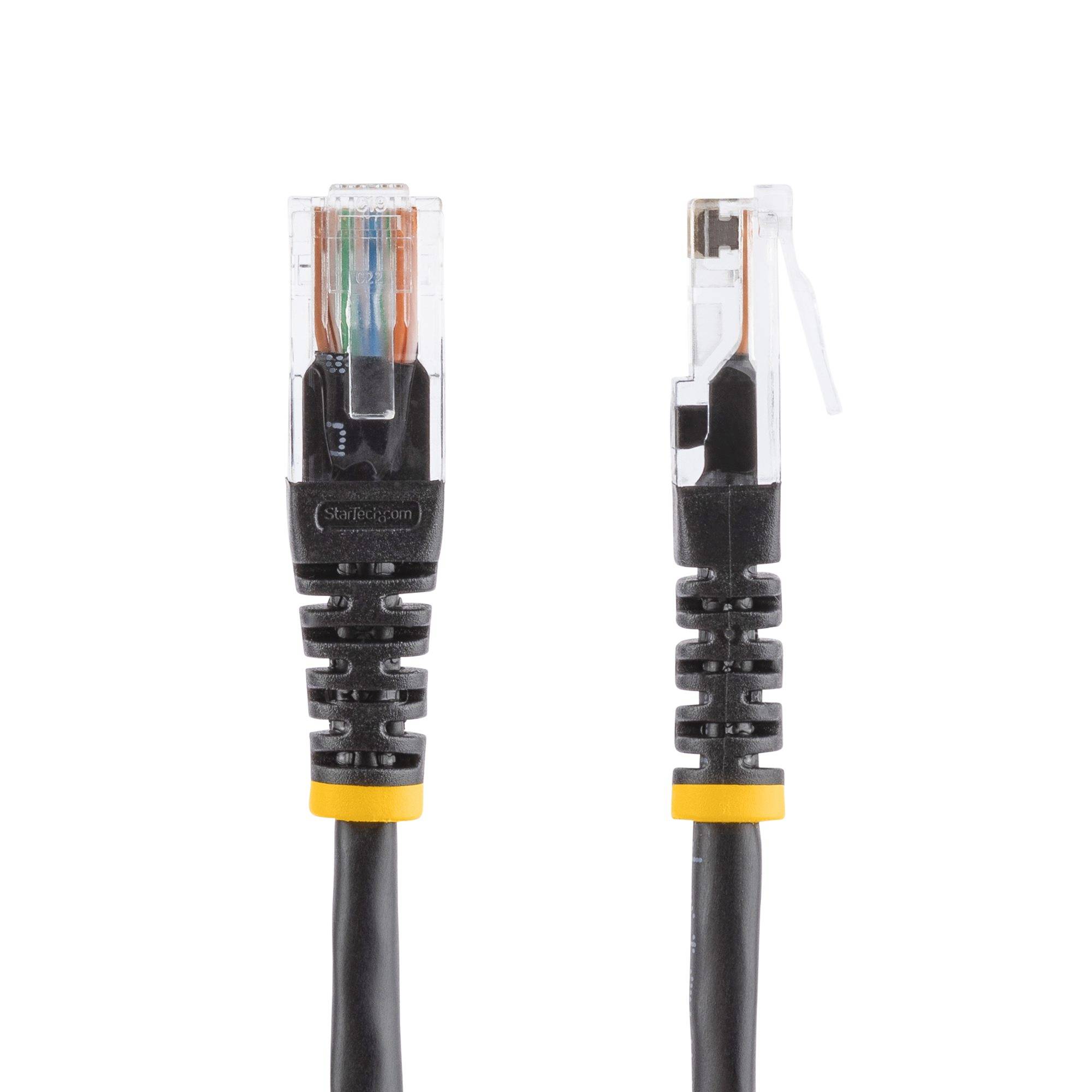 Rca Informatique - image du produit : CABLE PATCH UTP CAT5E NOIR MOULE