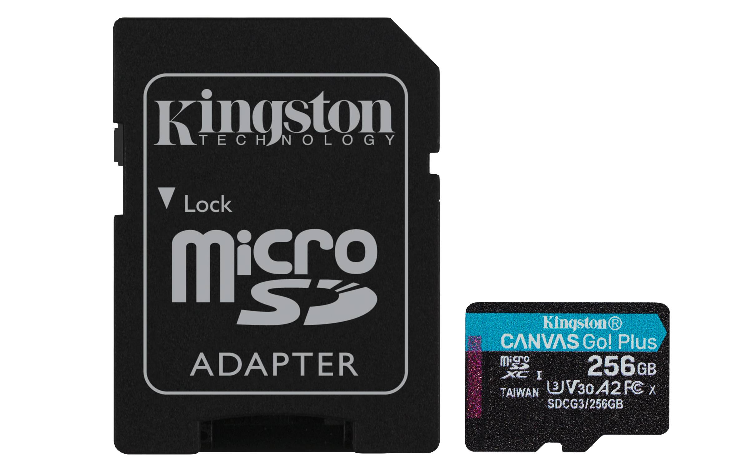 Rca Informatique - Image du produit : 256GB MSDXC CANVAS GO PLUS 170R A2 U3 V30 CARD + ADAPTER