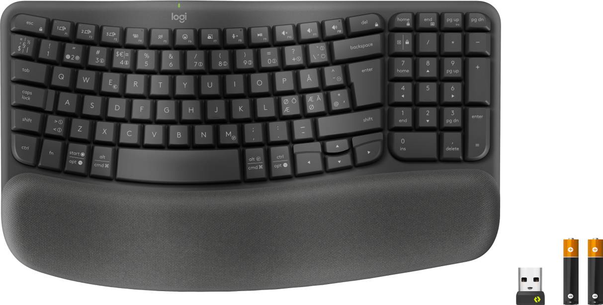 Rca Informatique - image du produit : WAVE KEYS FOR BUSINESS GRAPHITE PAN - 2.4GHZ/BT NORDIC-613 - B2B