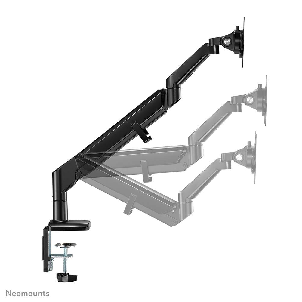 Rca Informatique - image du produit : NEWSTAR DESK MOUNT ULTRA FLAT (CLAMP/GROMMET) BLACK 17-27IN