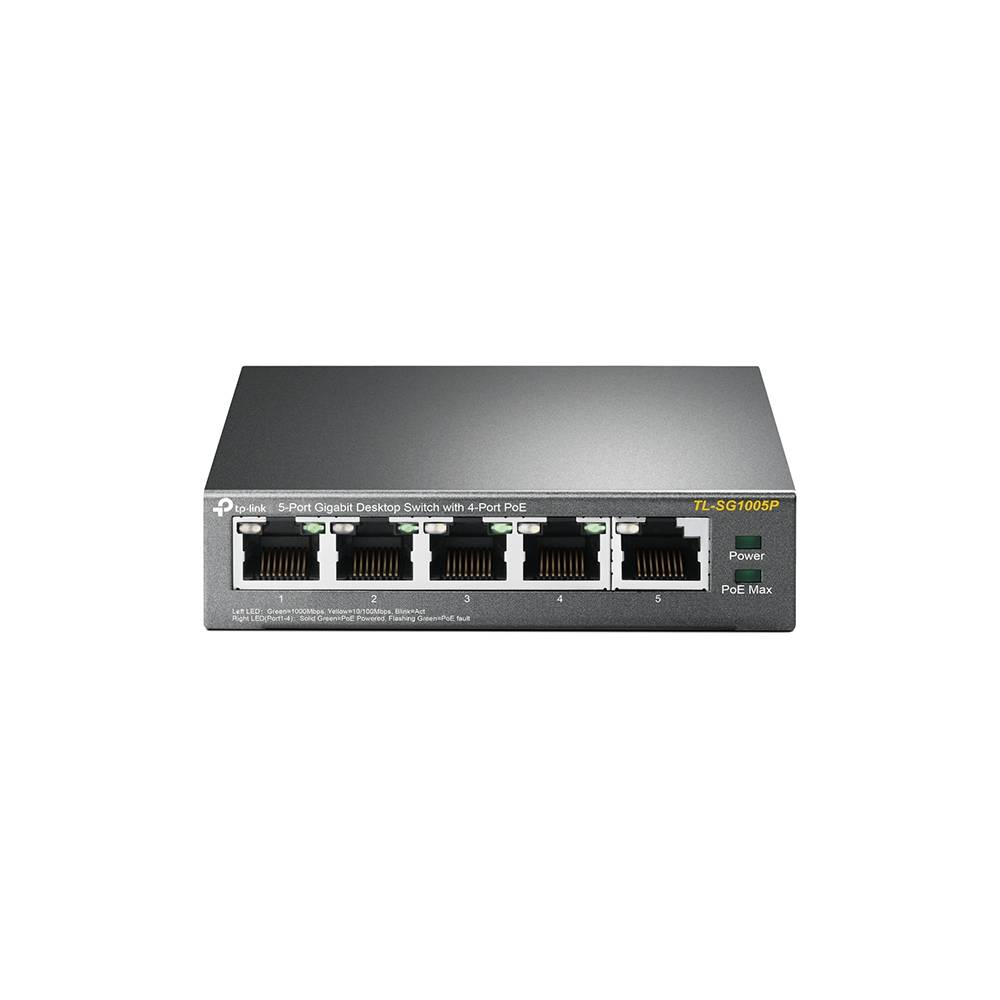 Rca Informatique - Image du produit : 5-PORT GIGABIT DESKTOP SWITCH WITH 4-PORT POE