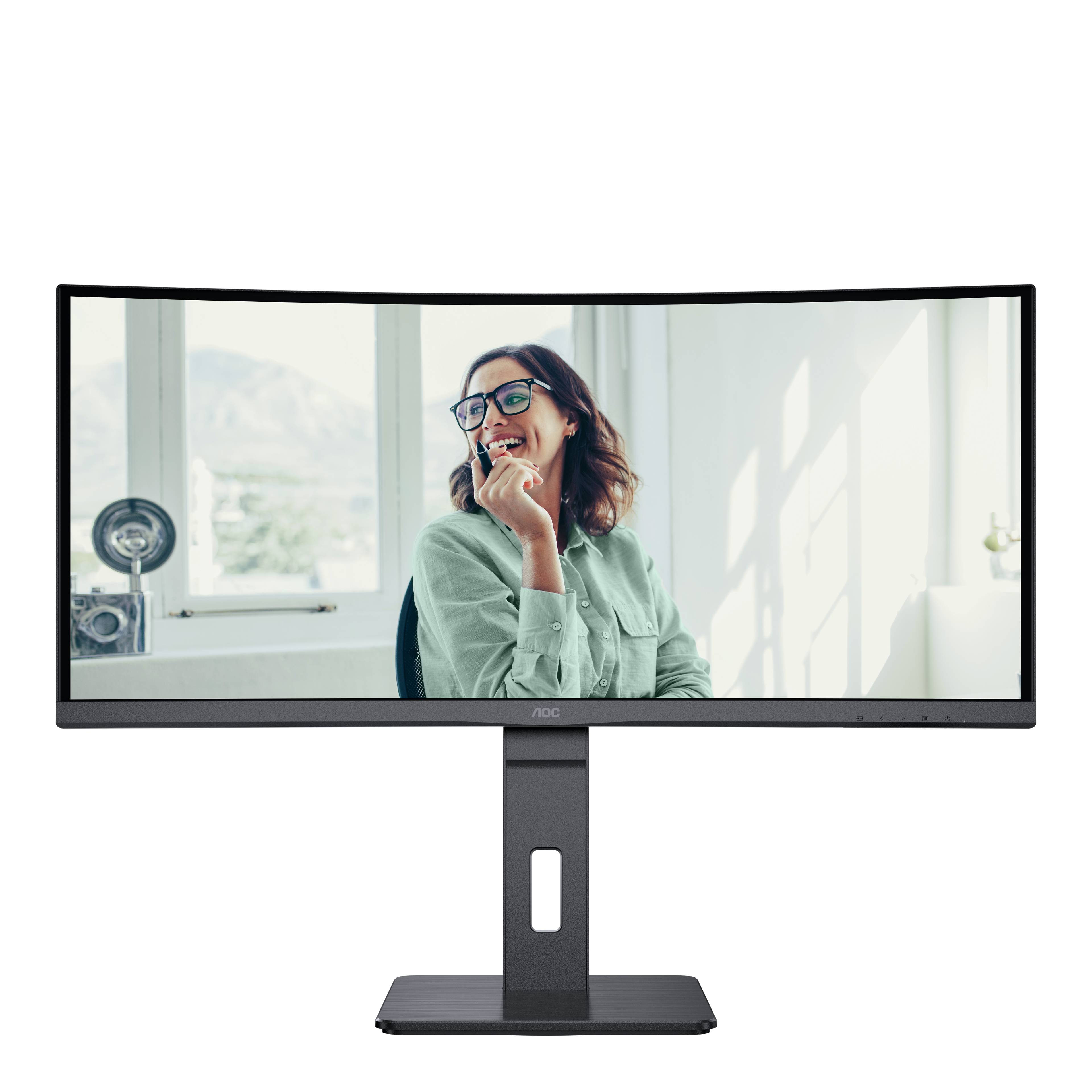 Rca Informatique - image du produit : CU34P3CV 34IN VA WQHD 300CD/4MS/2HDMI/DP/USB-C/4USB-C