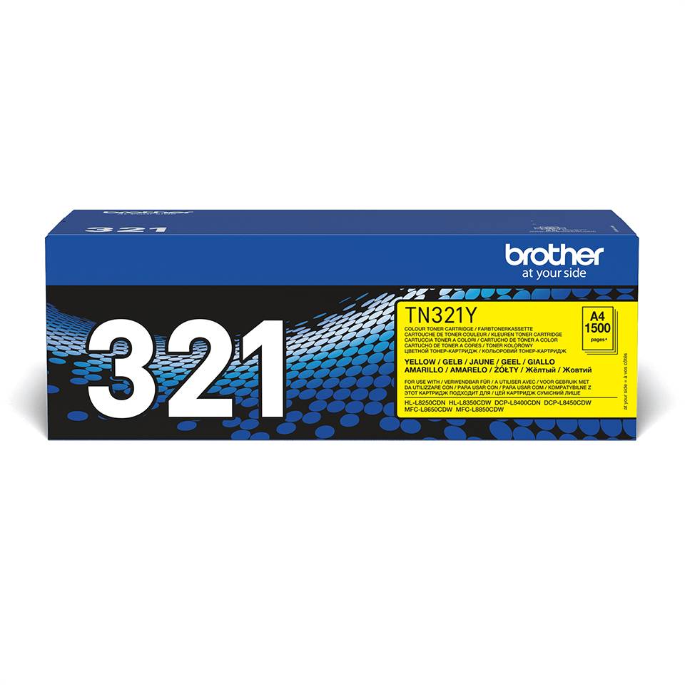 Rca Informatique - image du produit : TN-321Y TONER CARTRIDGE YELLOW F/ HL-L8250CDN 1500PGS