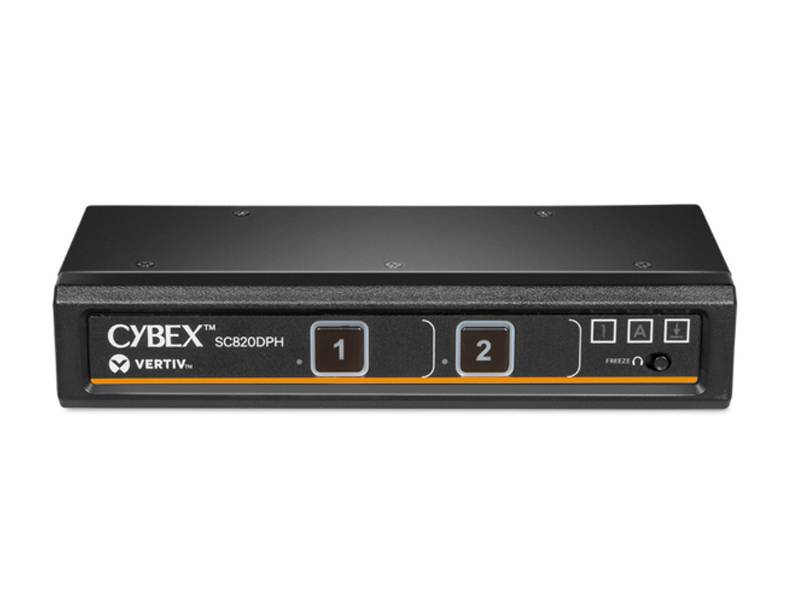 Rca Informatique - image du produit : CYBEX SC UNIVERSAL DP/H SECURE KVM SWITCH 2-PORT SINGLE DISPLAY