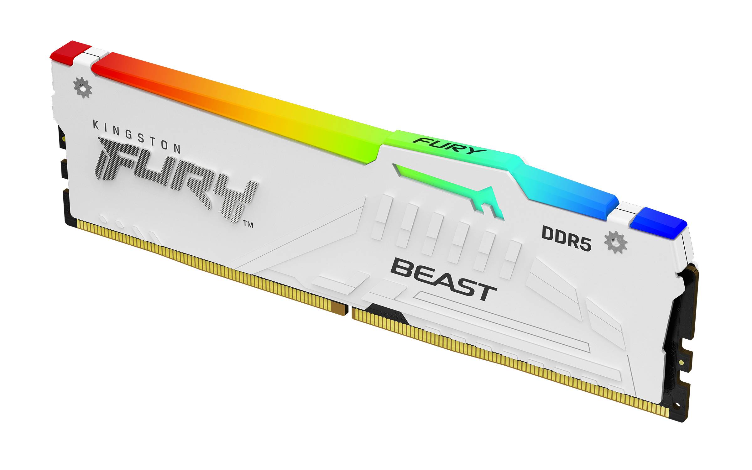 Rca Informatique - Image du produit : 16GB DDR5 6800MT/S CL34 DIMM FURY BEAST WHITE RGB XMP