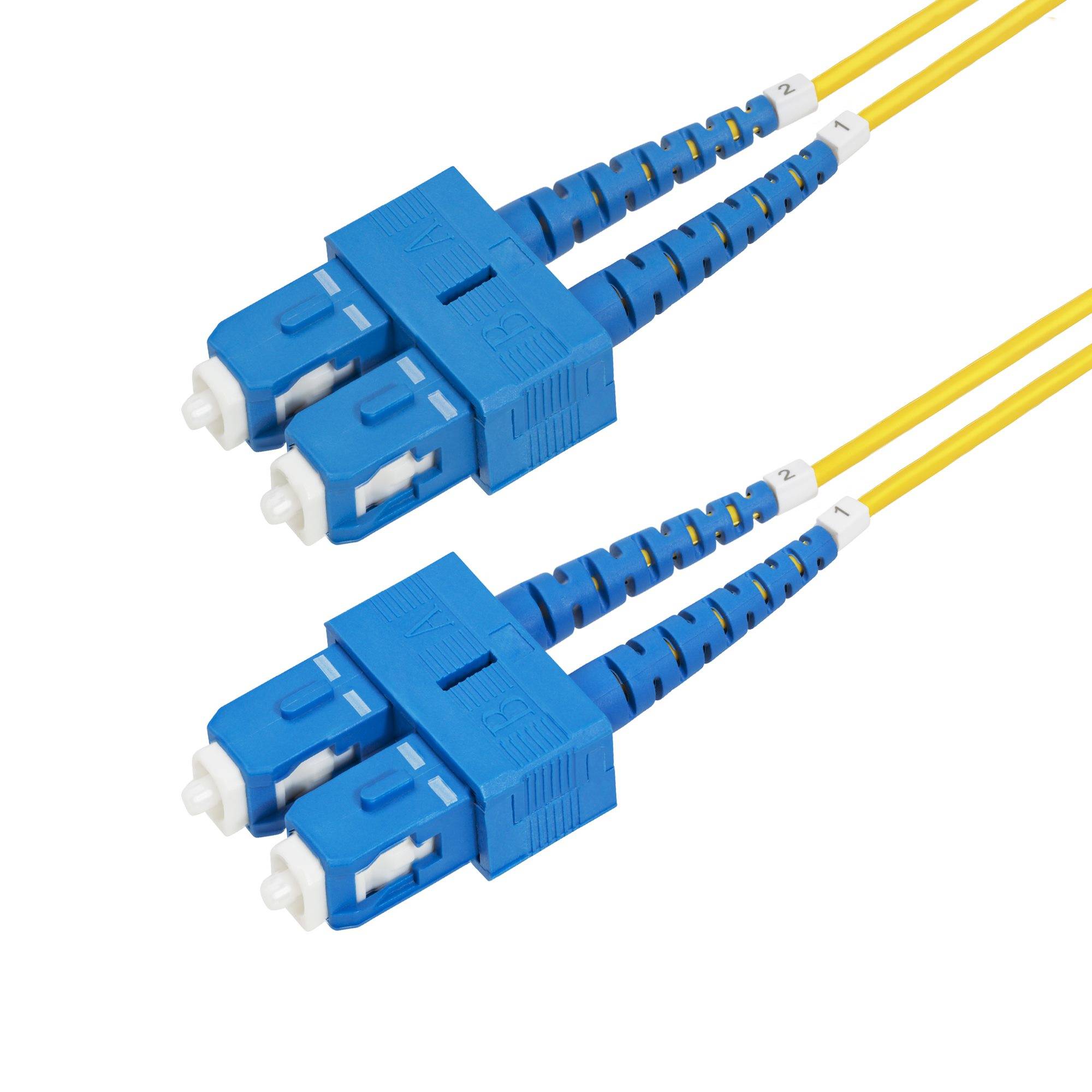 Rca Informatique - image du produit : SC/SC SINGLE MODE FIBER CABLE OS2/UPC/DUPLEX/LSZH