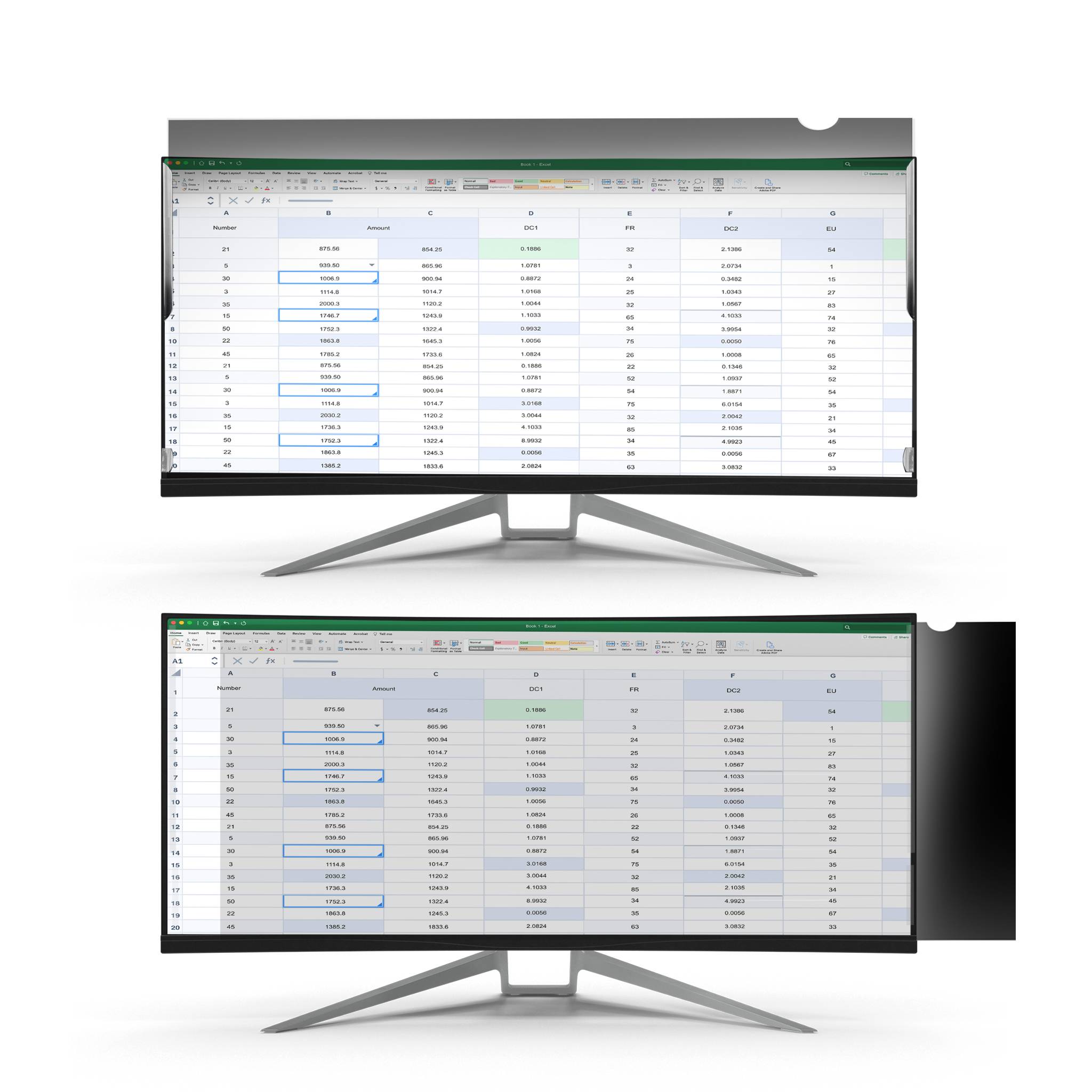 Rca Informatique - image du produit : 34IN. MONITOR PRIVACY SCREEN - UNIVERSAL - MATTE OR GLOSSY