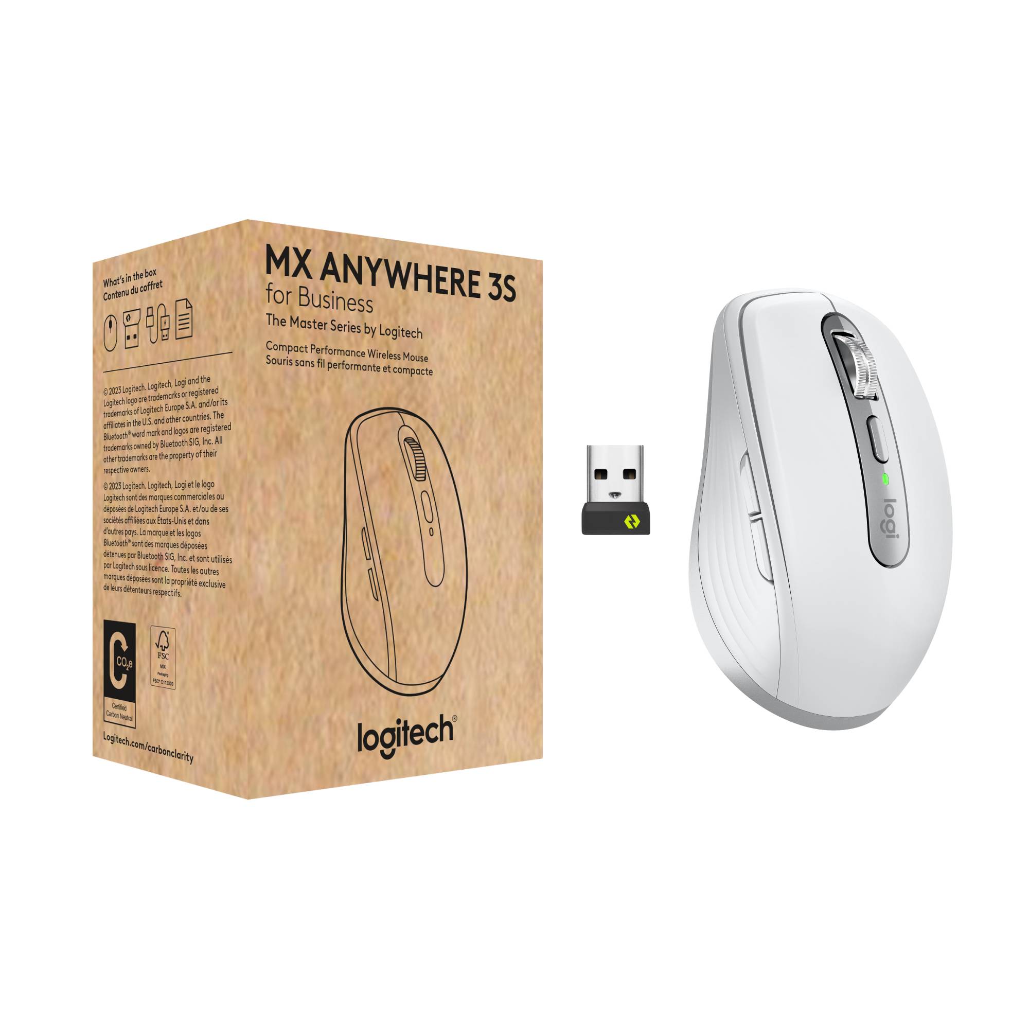 Rca Informatique - image du produit : MX ANYWHERE 3S FOR BUSINESS PALE GREY - EMEA28-935