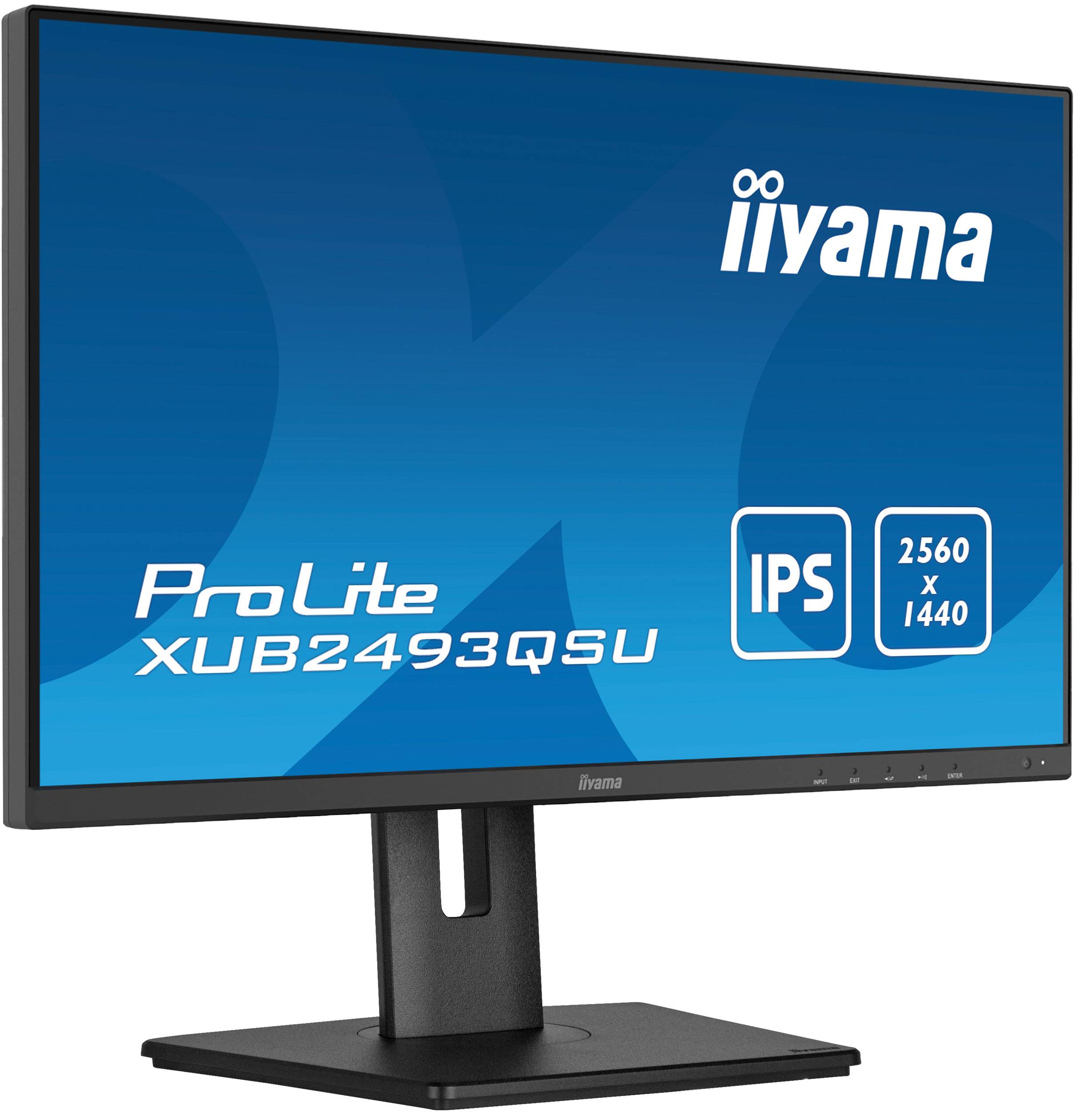 Rca Informatique - image du produit : XUB2493QSU-B5 23.8IN IPS WQHD 300CD/4MS/HDMI/DP/3USB/HAS