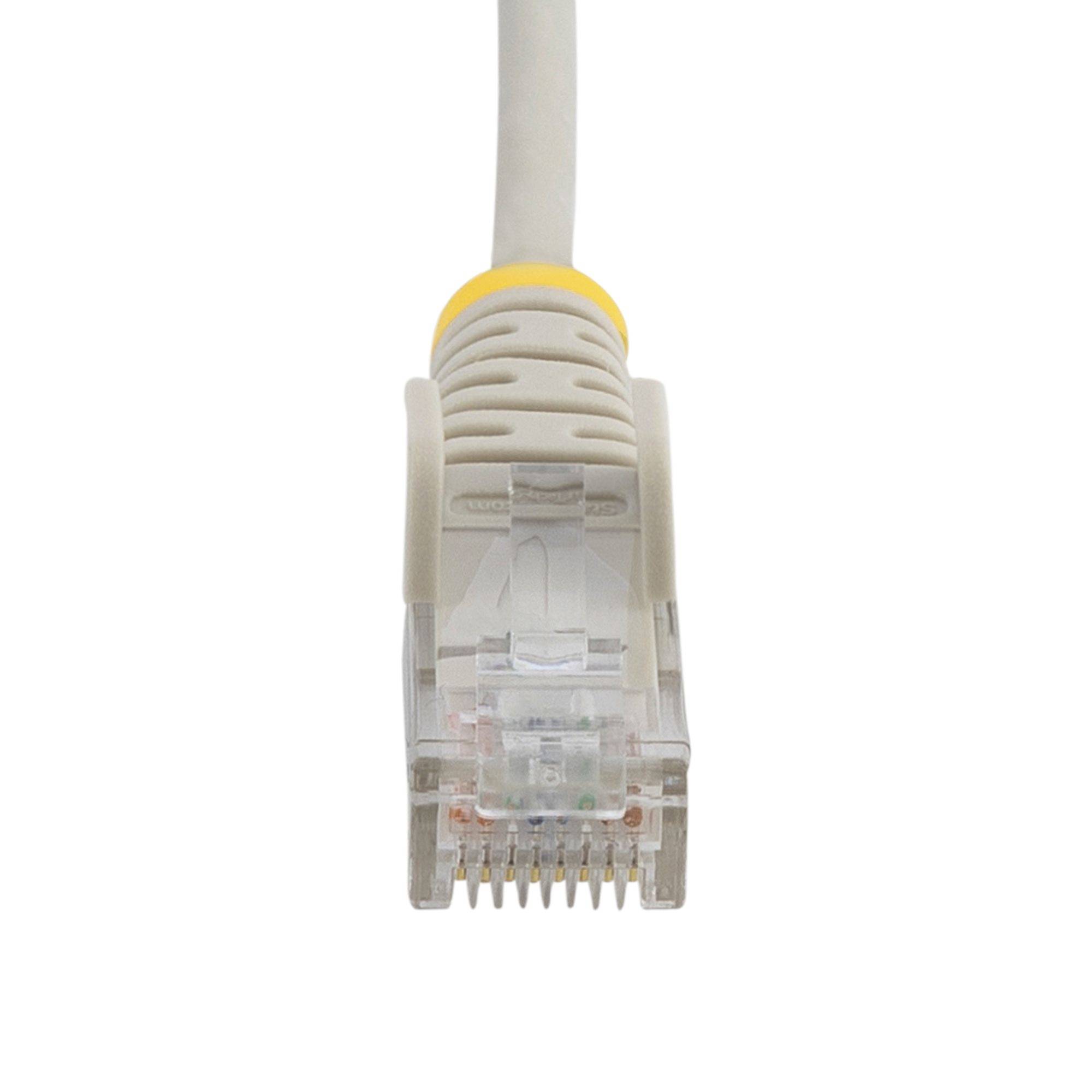 Rca Informatique - image du produit : 1.5M SLIM CAT6 CABLE - GREY SNAGLESS - 28 AWG COPPER WIRE