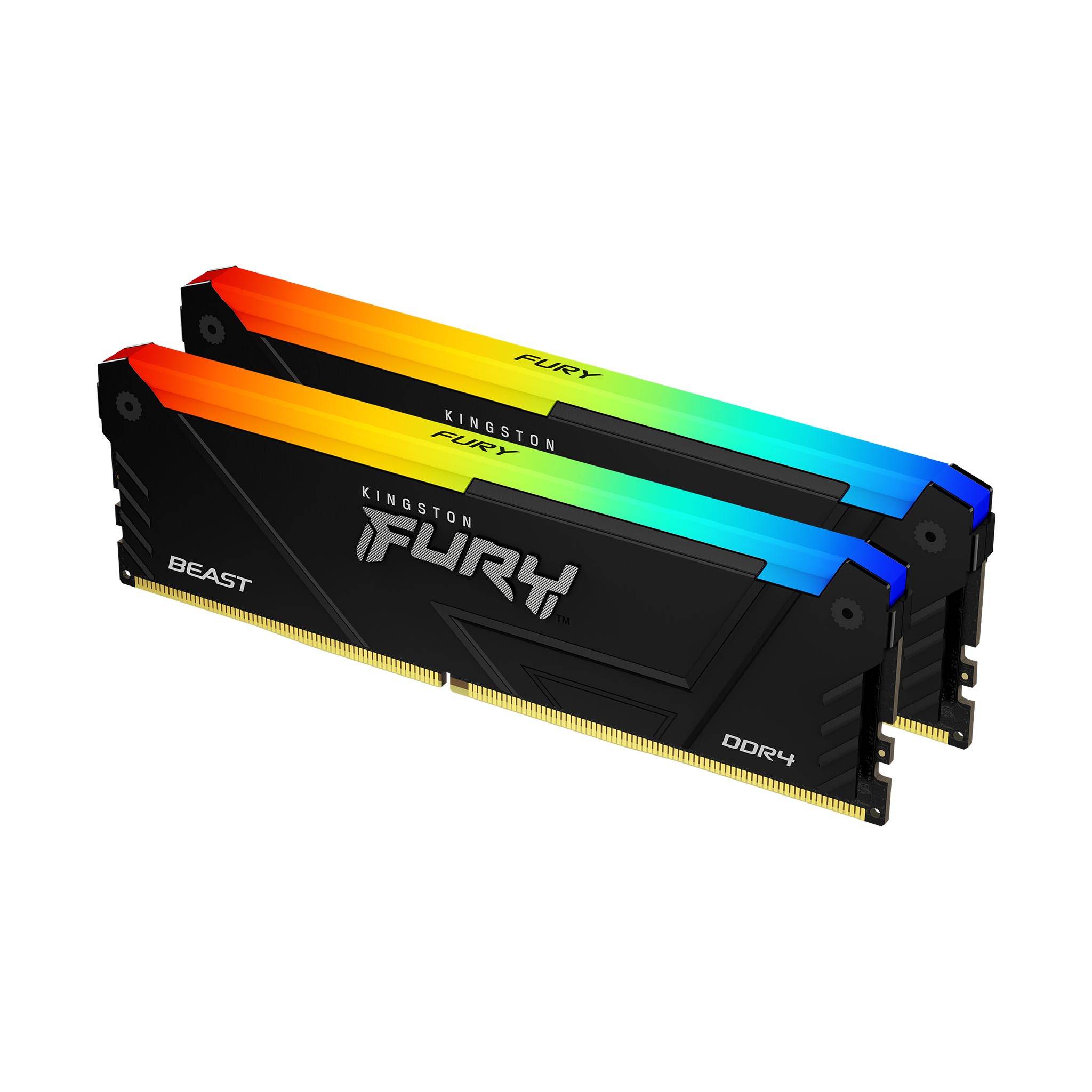 Rca Informatique - Image du produit : 16GB DDR4-3200MT/S CL16 DIMM (KIT OF 2) FURY BEAST RGB