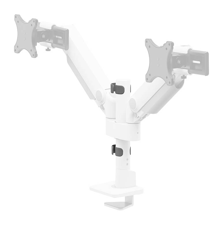 Rca Informatique - image du produit : NEXT ONE SL DESK MOUNT DOUBLE DISPLAY SLIDING VESA WHITE