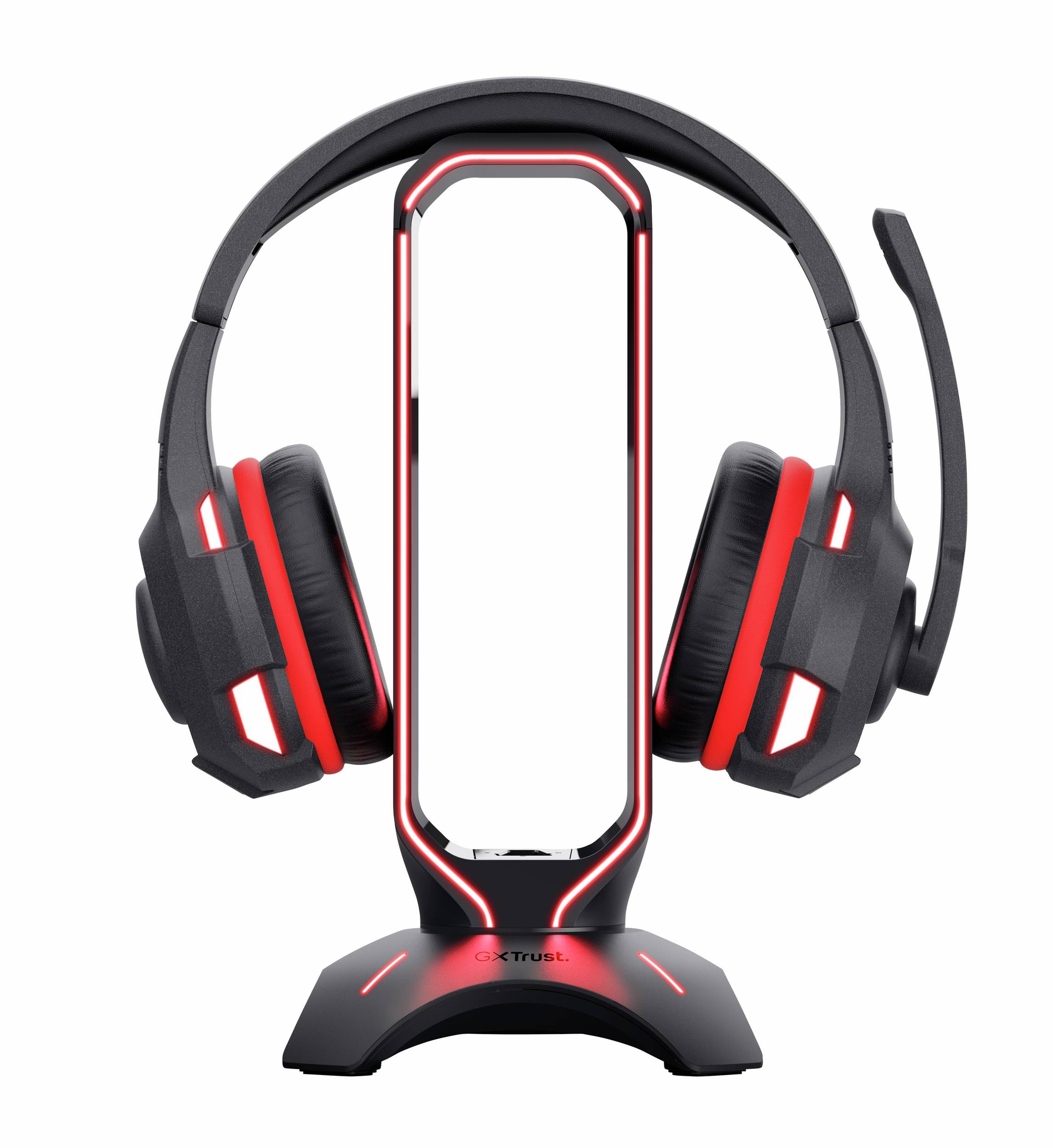 Rca Informatique - image du produit : CINTAR RGB GAMING STAND FOR HEADSET WITH 2 USB PORTS