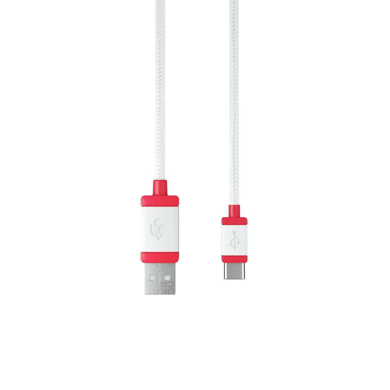 Rca Informatique - image du produit : CABLE 1.5 BRAIDED WHITE USB 2.0 USB A USB C