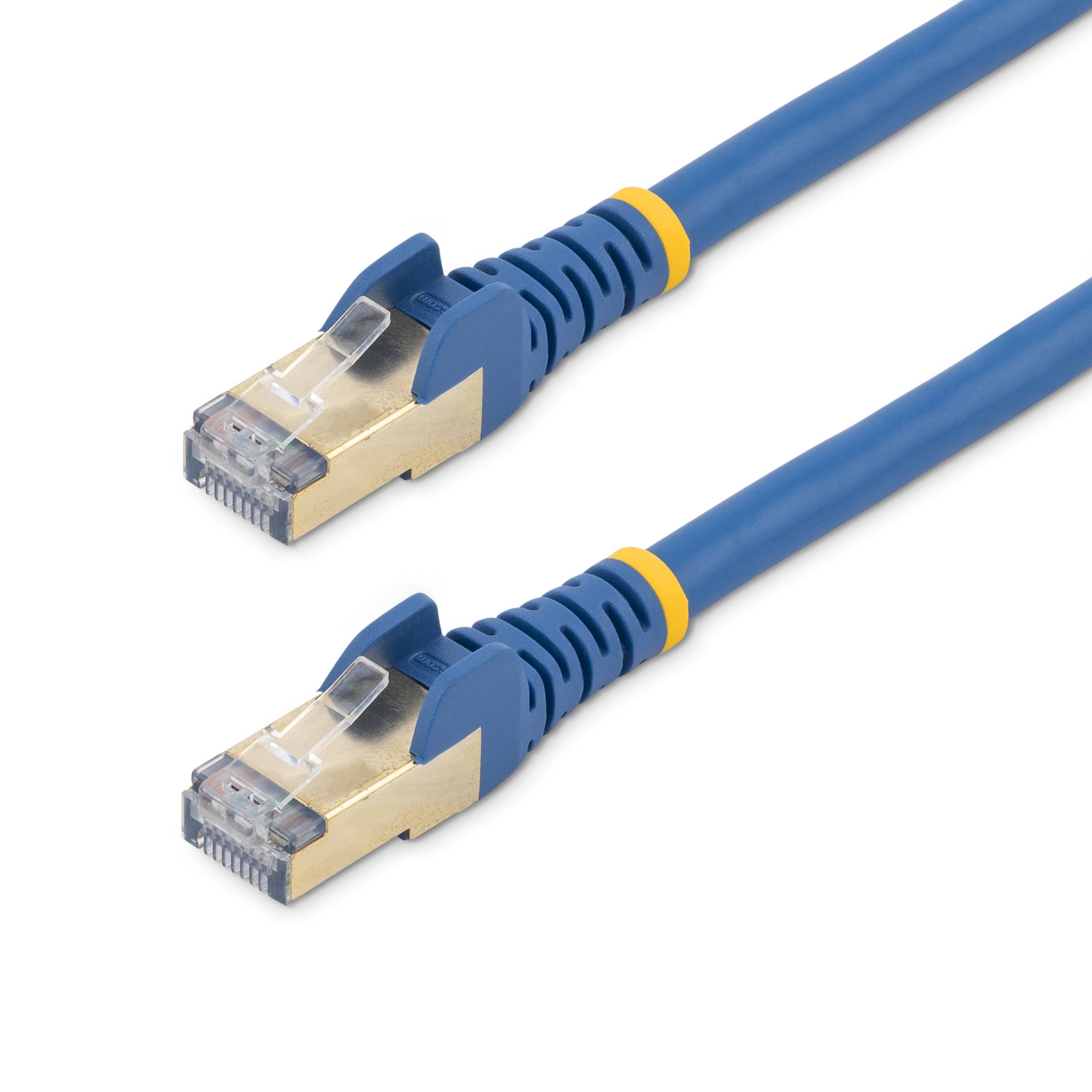 Rca Informatique - image du produit : 10M CAT6A ETHERNET CABLE BLUE - SHIELDED COPPER WIRE