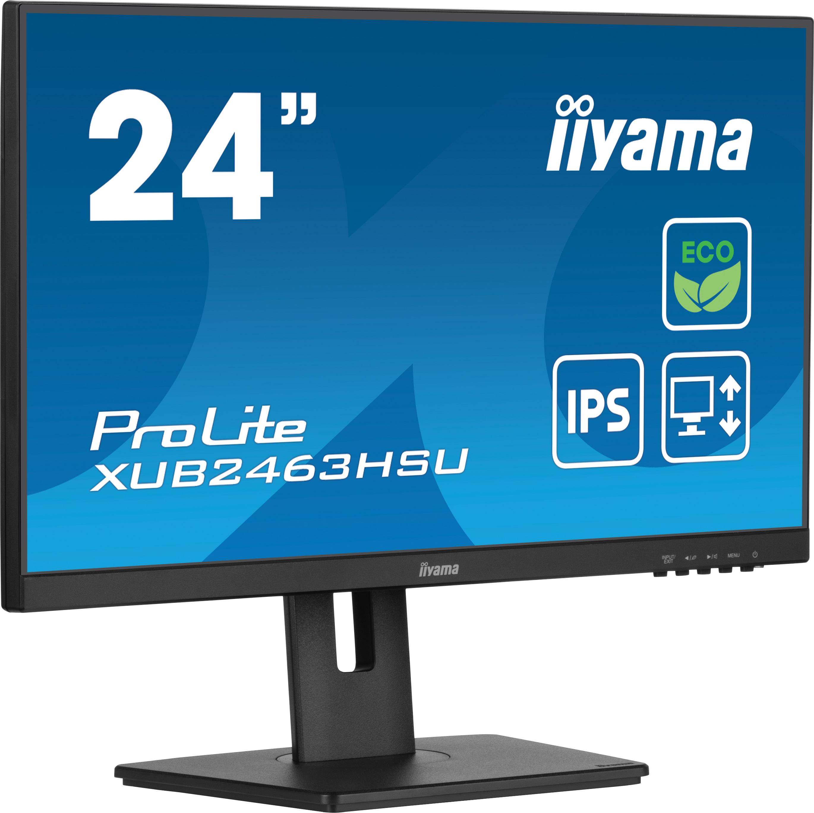 Rca Informatique - image du produit : XUB2463HSU-B1 23.8IN IPS FHD 250CD/3MS/HDMI/DP/2USB/HAS