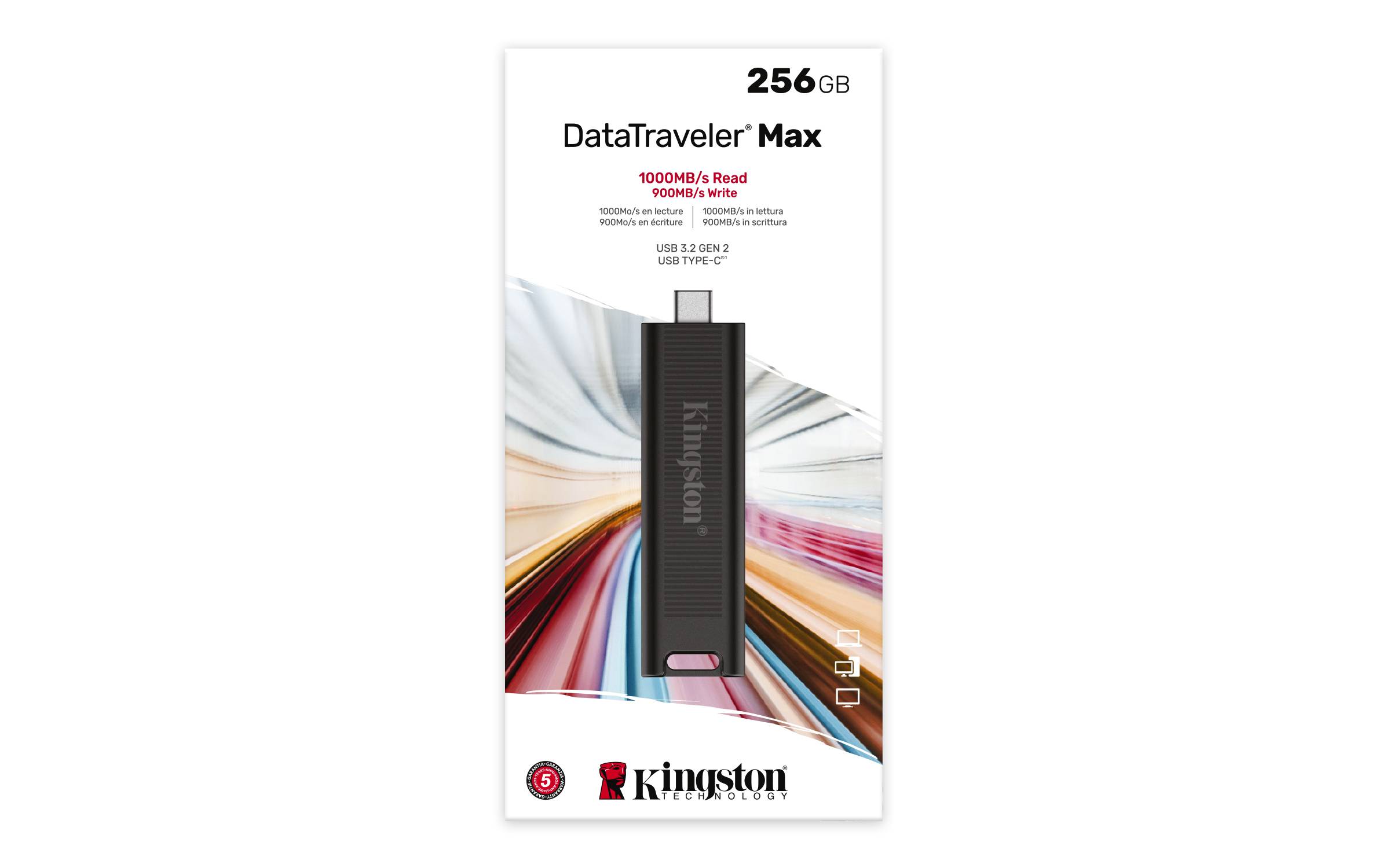 Rca Informatique - image du produit : 256GB USB 3.2 DATATRAVELER MAX GEN 2