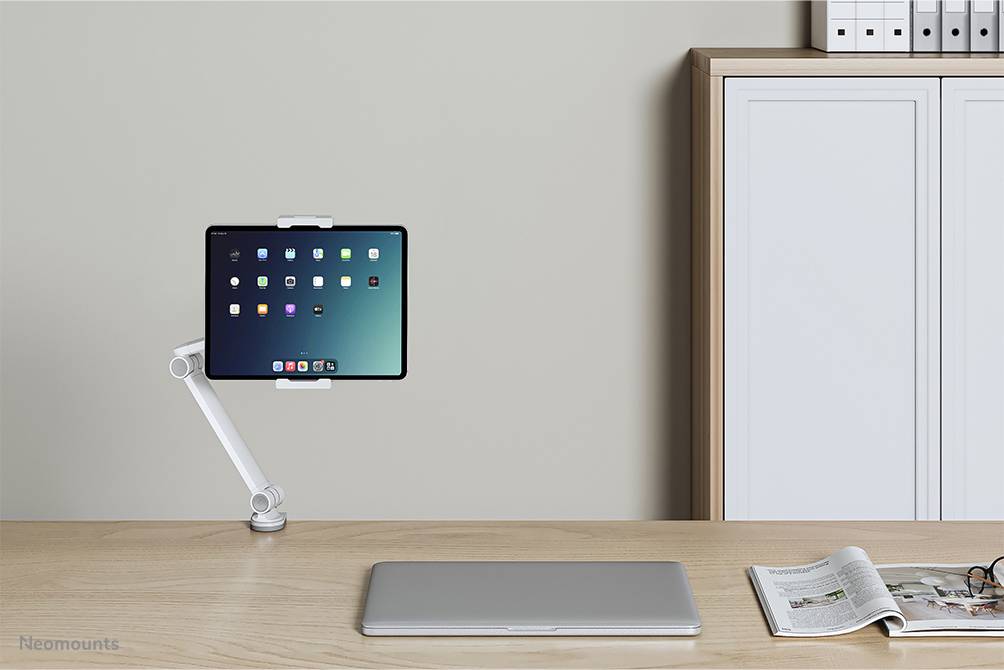 Rca Informatique - image du produit : TABLET DESK CLAMP (SUITED FROM 4.7IN UP TO 12.9IN) WHITE