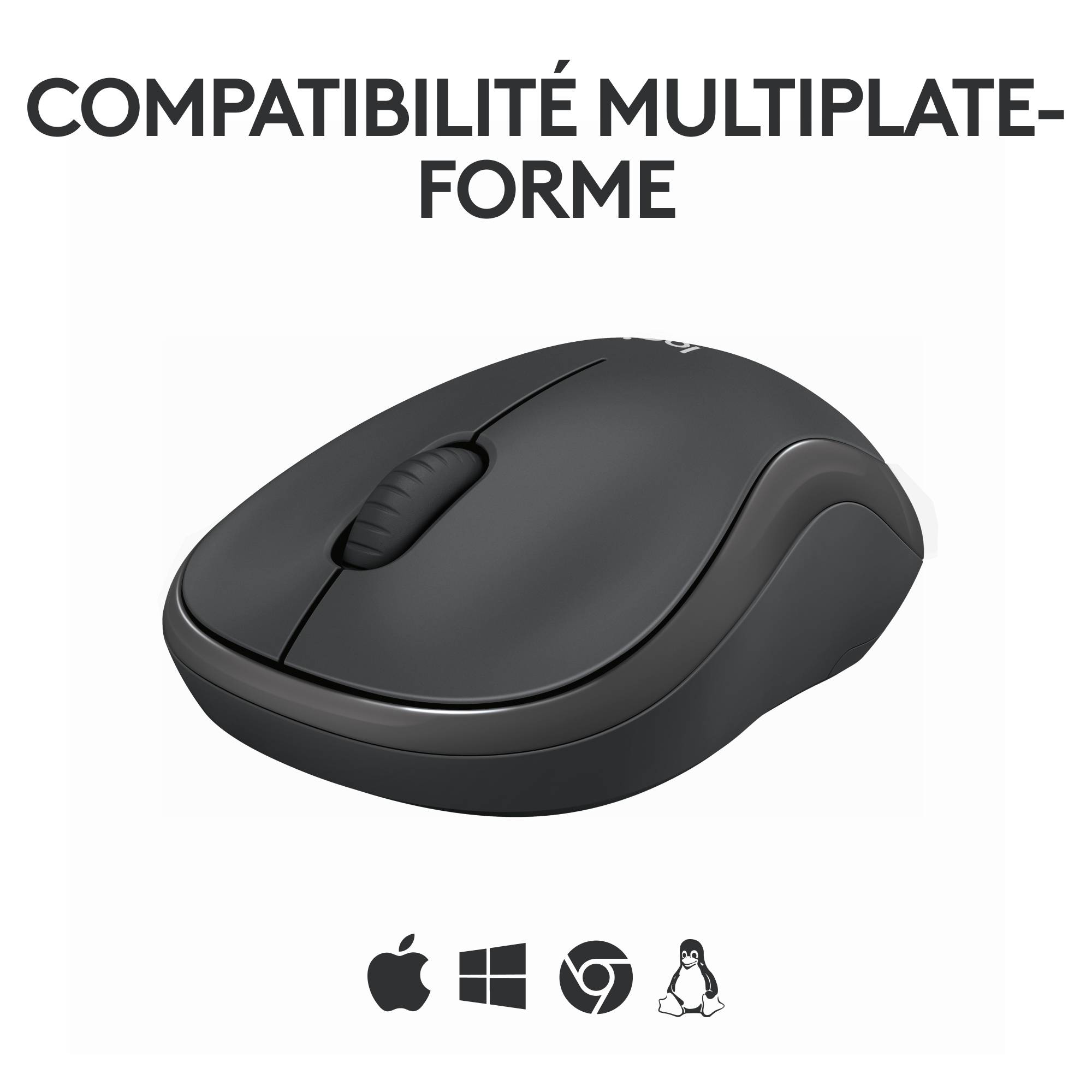 Rca Informatique - image du produit : LOGITECH M240 SILENT BT MOUSE GRAPHITE - EMEA-808