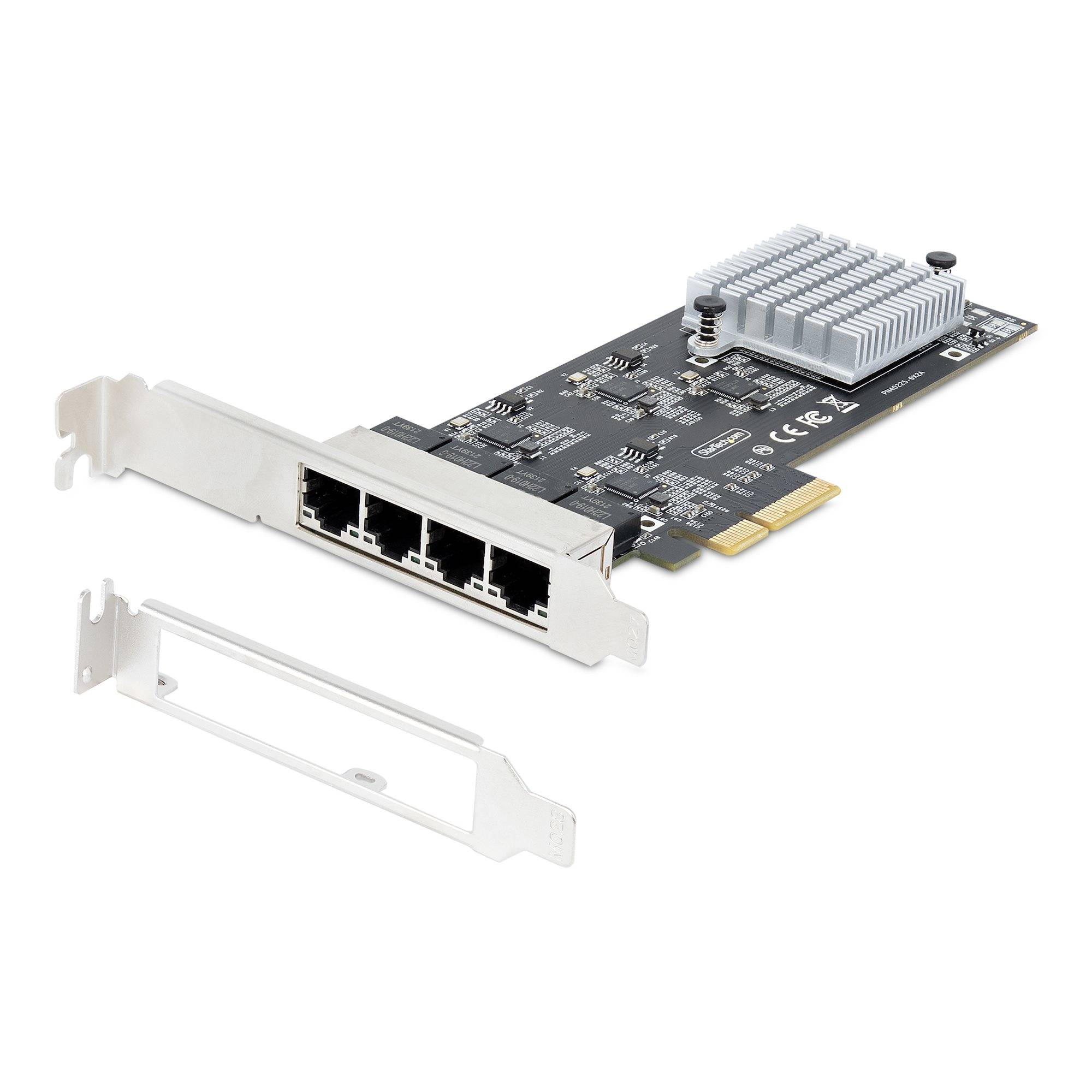 Rca Informatique - image du produit : 4-PORT 2.5G PCIE NETWORK CARD - QUAD NBASE-T ETHERNET CARD